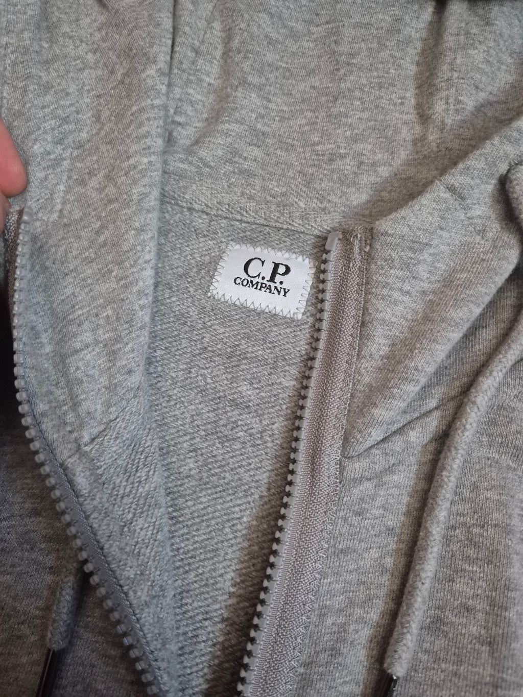 C.P. Company Goggle Zip Hoodie Grey L
