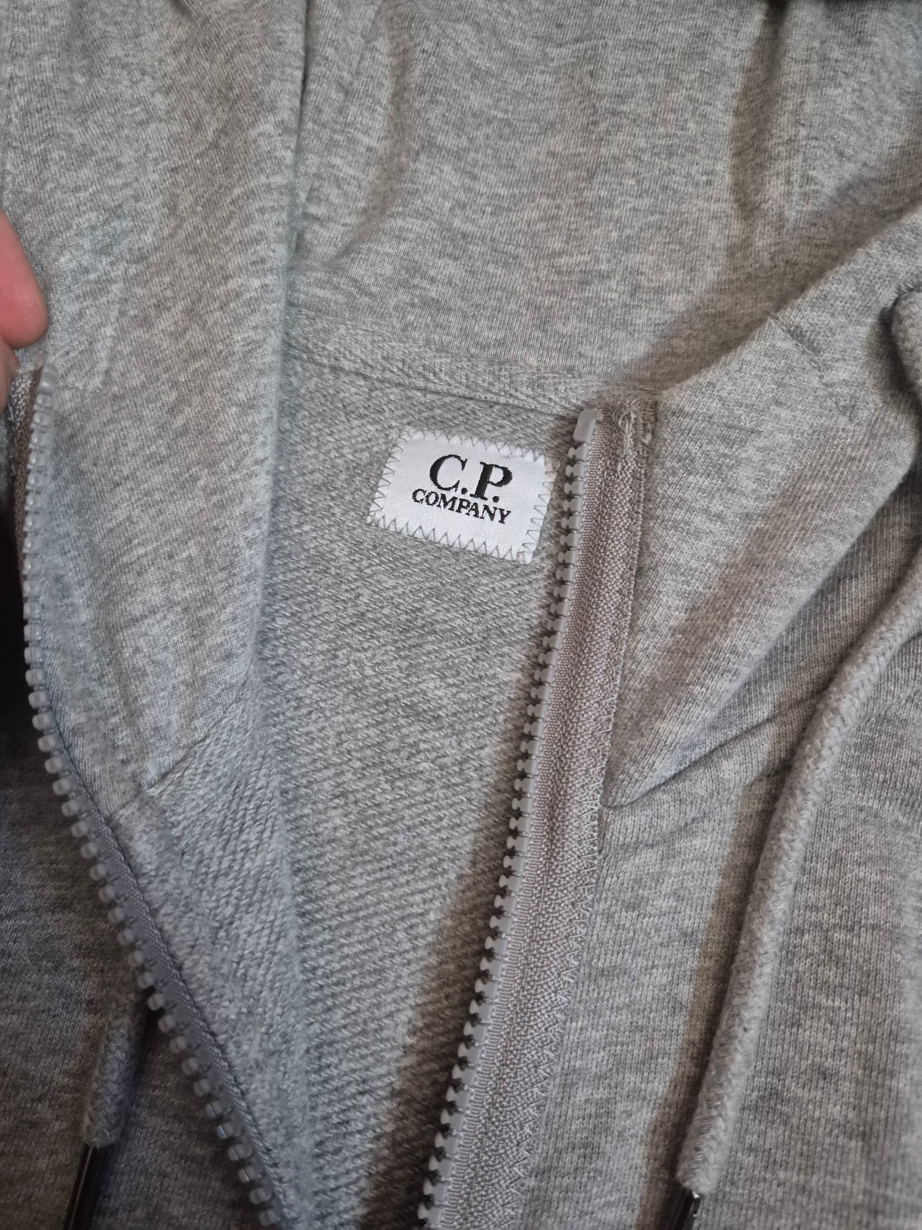 C.P. Company Goggle Zip Hoodie Grey L