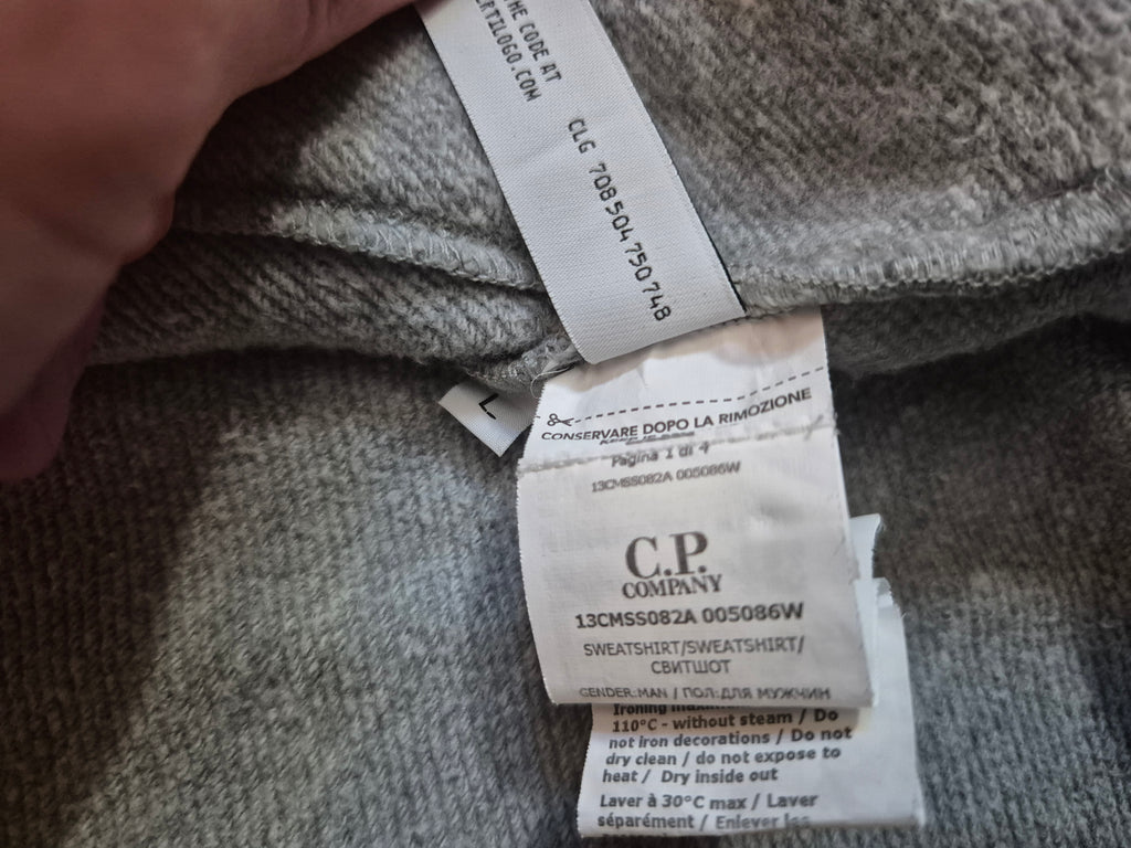 C.P. Company Goggle Zip Hoodie Grey L