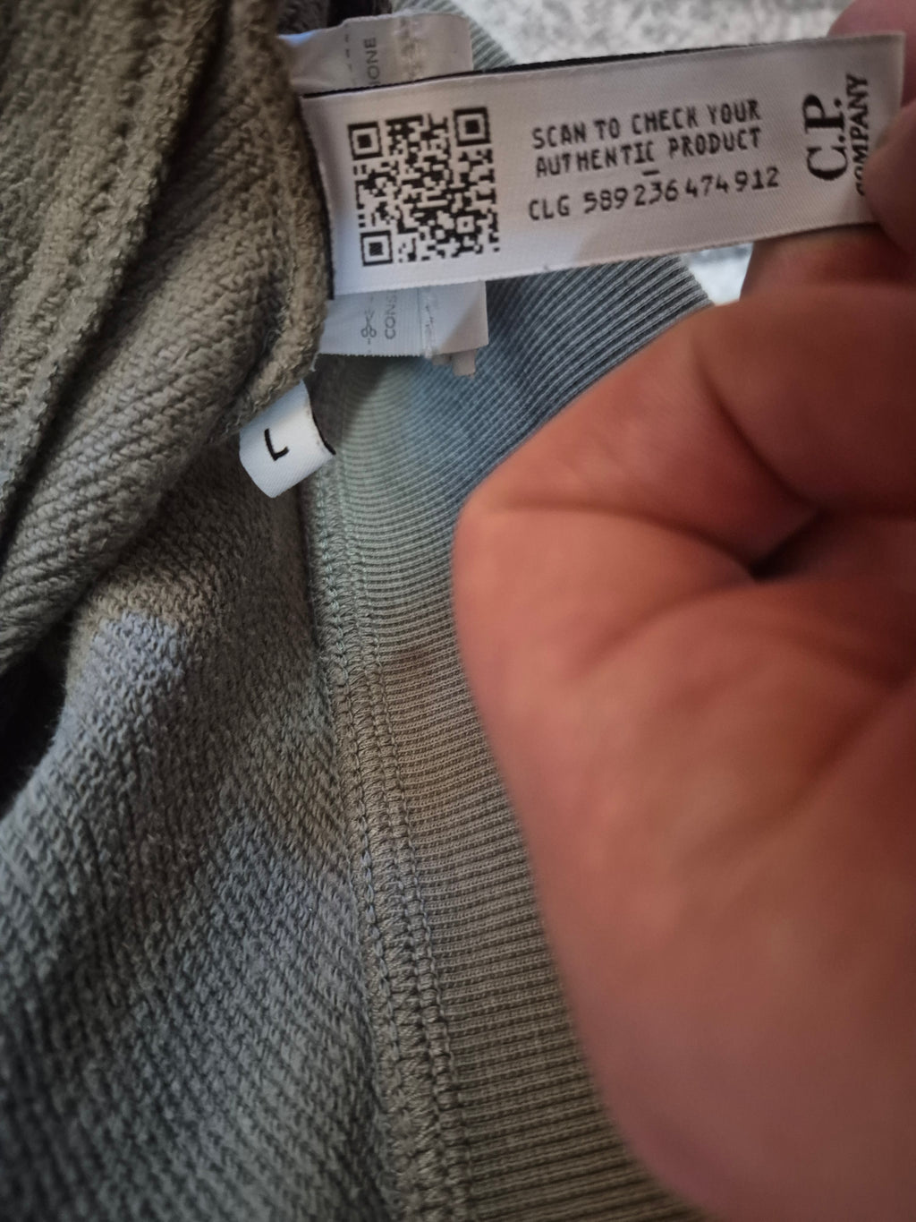C.P. Company Goggle Zip Hoodie Khaki L