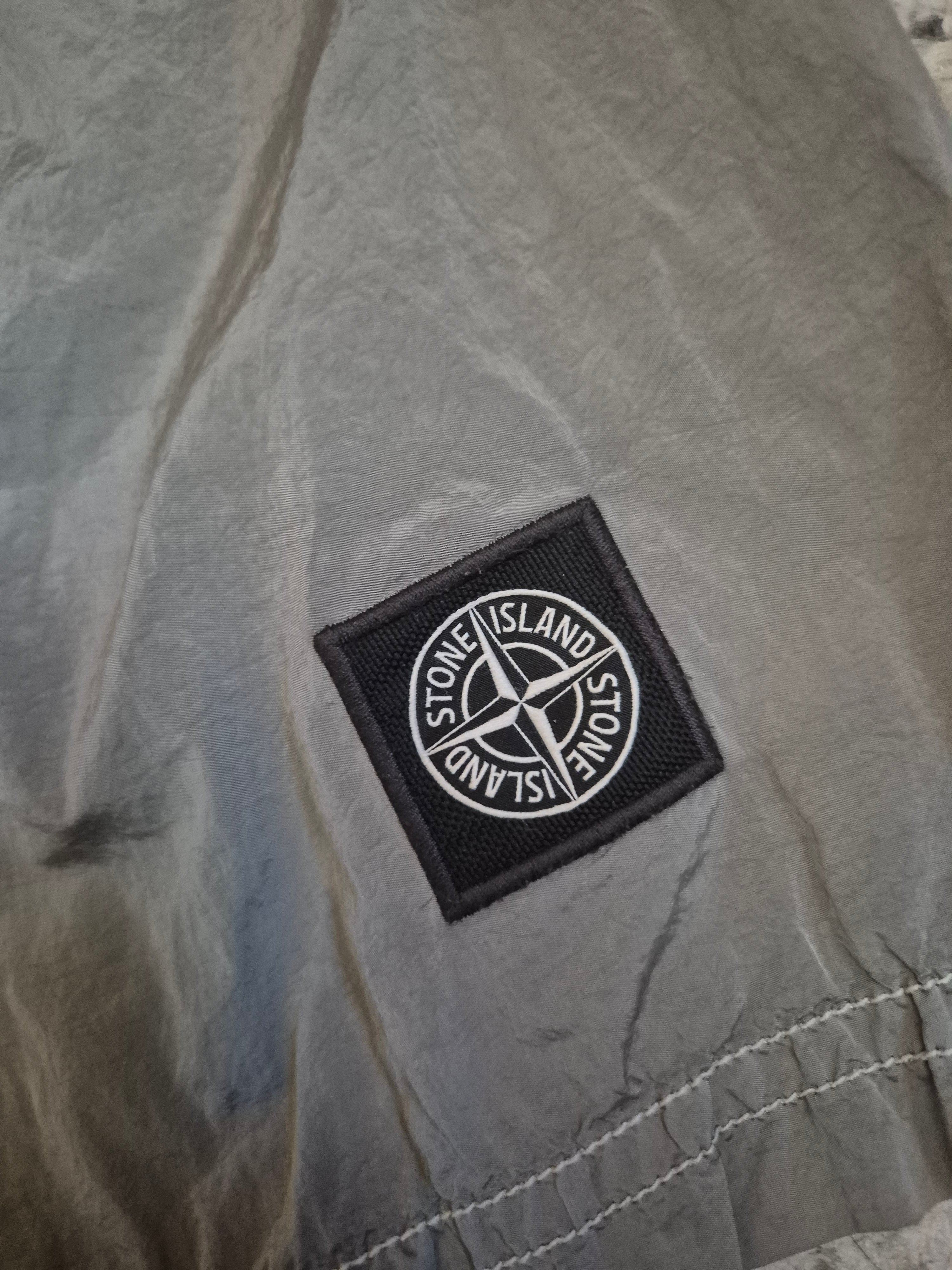 Stone Island Nylon Metal Swim Shorts Silver M