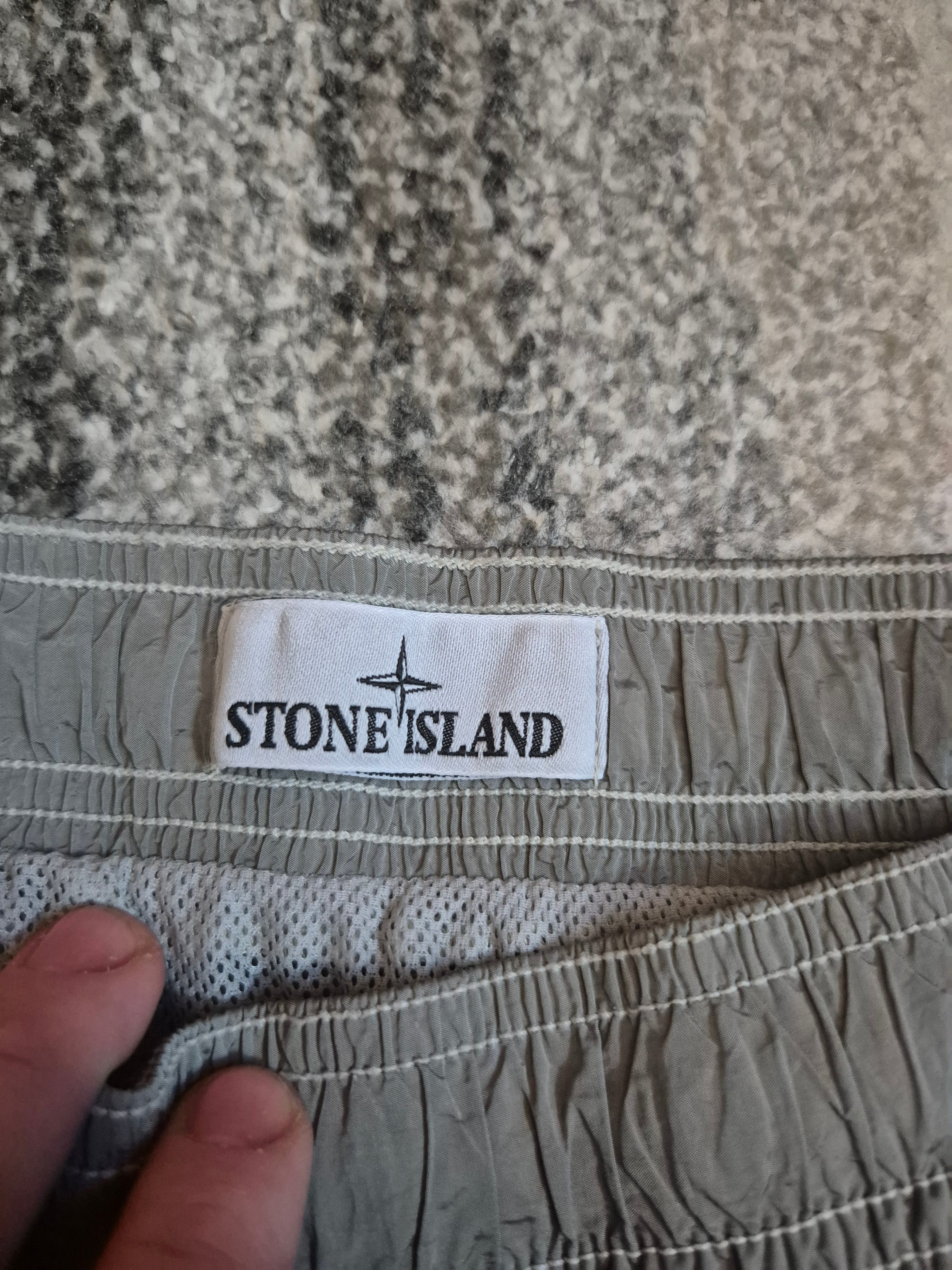 Stone Island Nylon Metal Swim Shorts Silver M