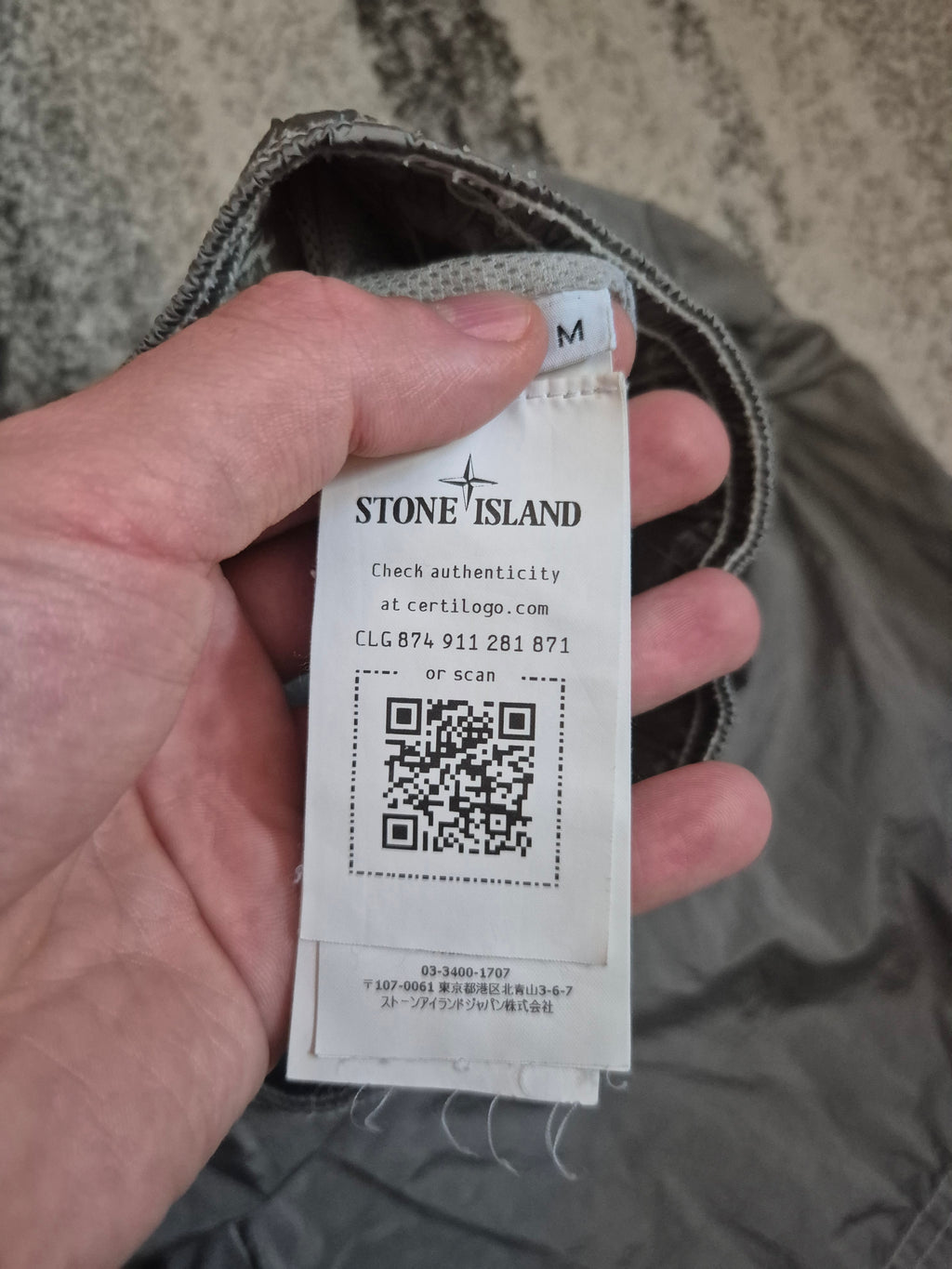 Stone Island Nylon Metal Swim Shorts Silver M