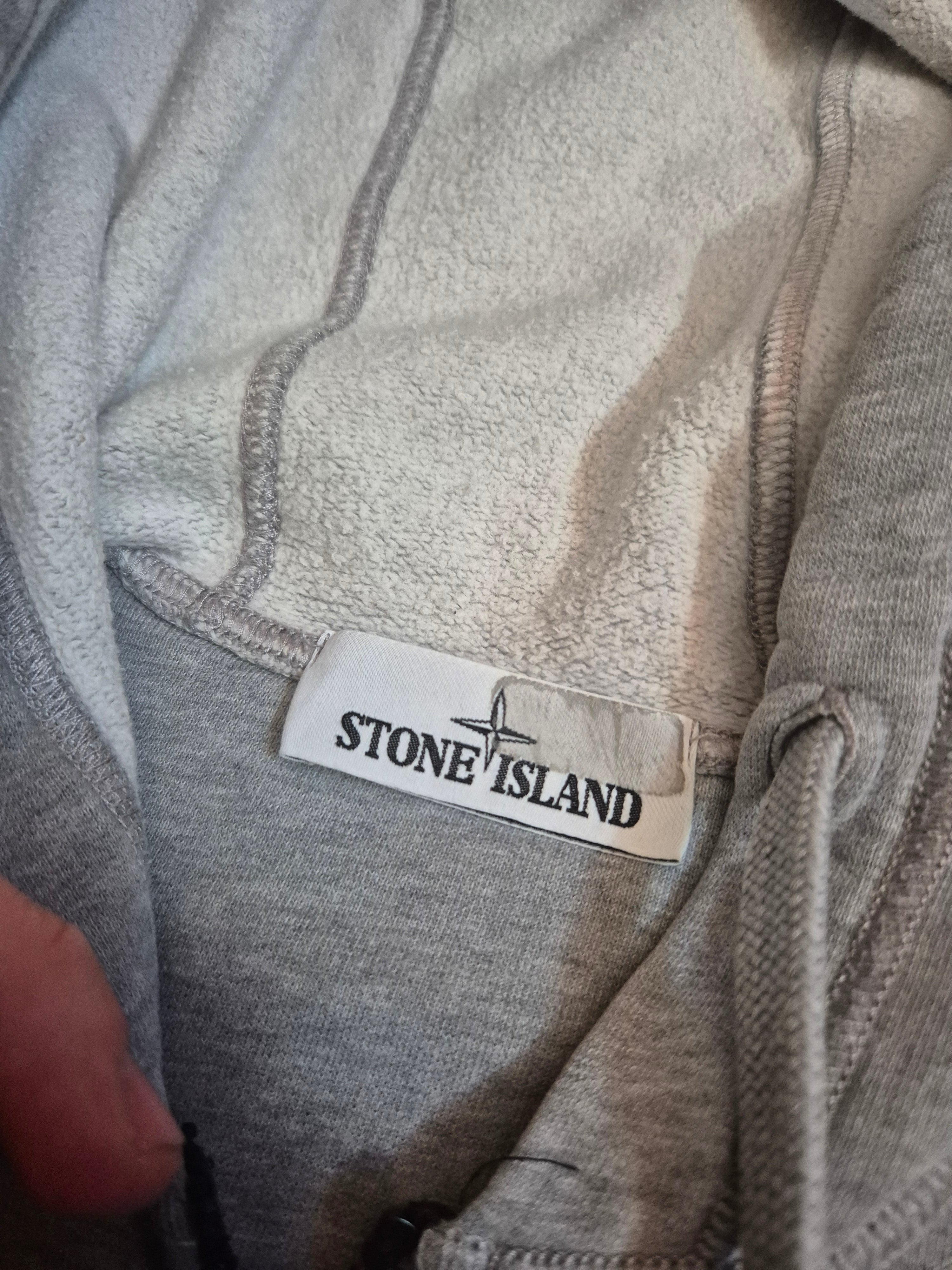 Stone Island Zip Hoodie Grey S