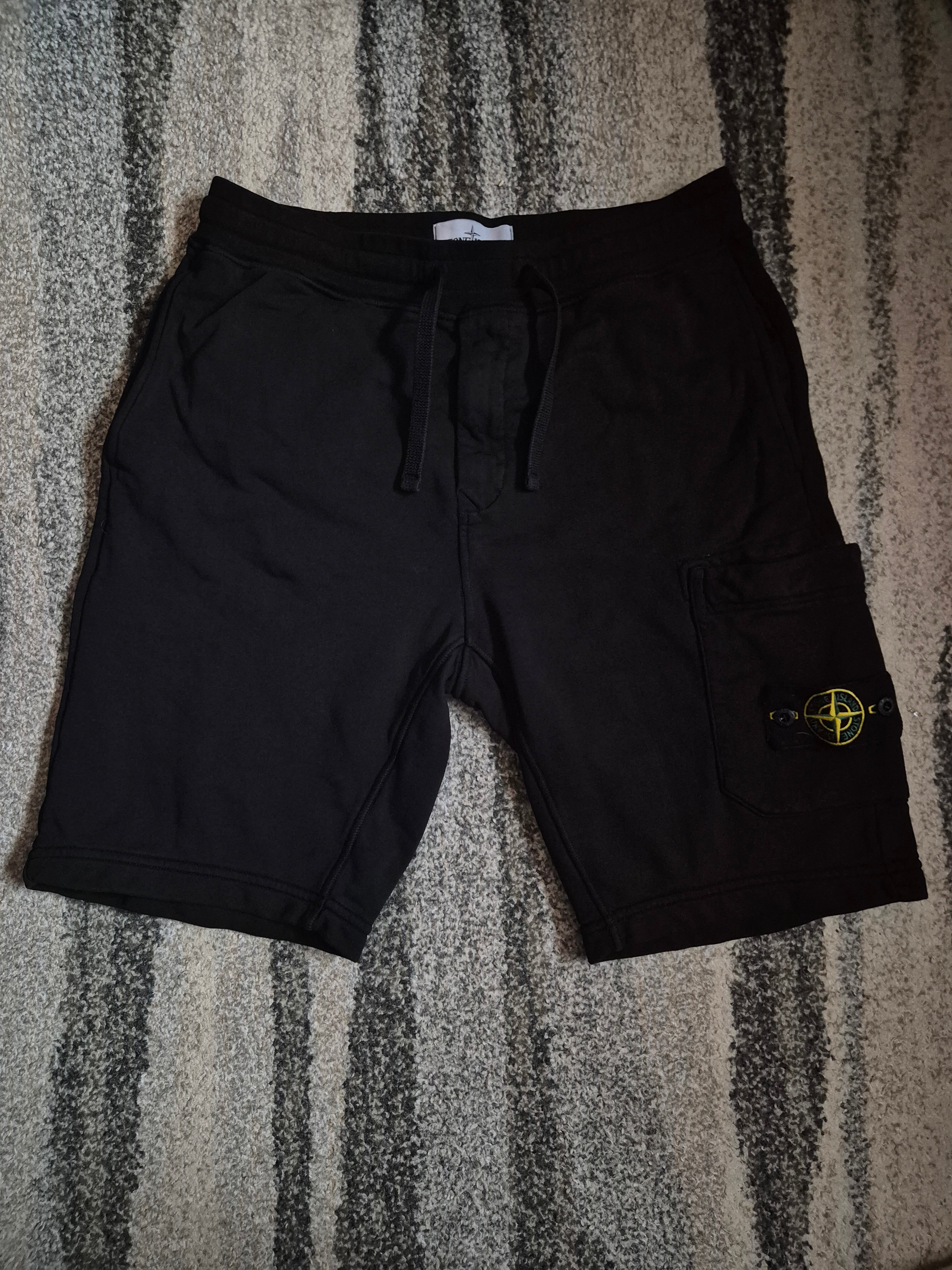 Stone Island Cotton Shorts Black M