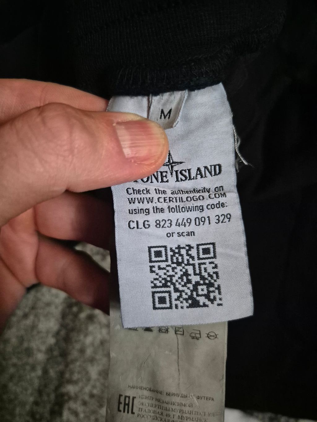 Stone Island Cotton Shorts Black M
