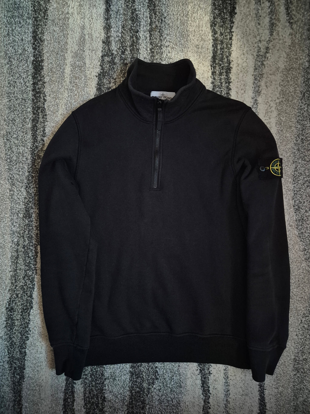 Stone Island Half Zip Black S