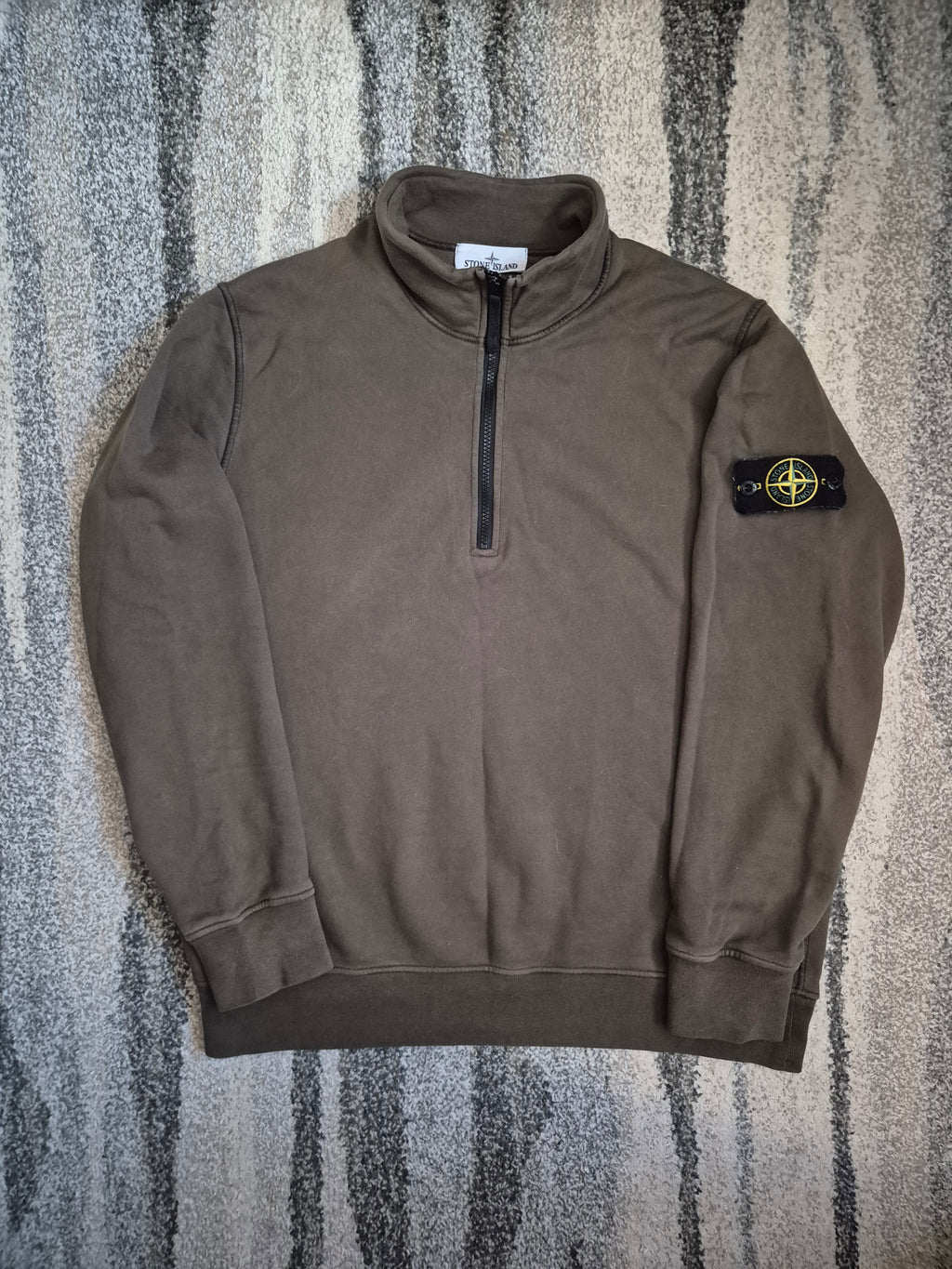 Stone Island Half Zip Khaki XL