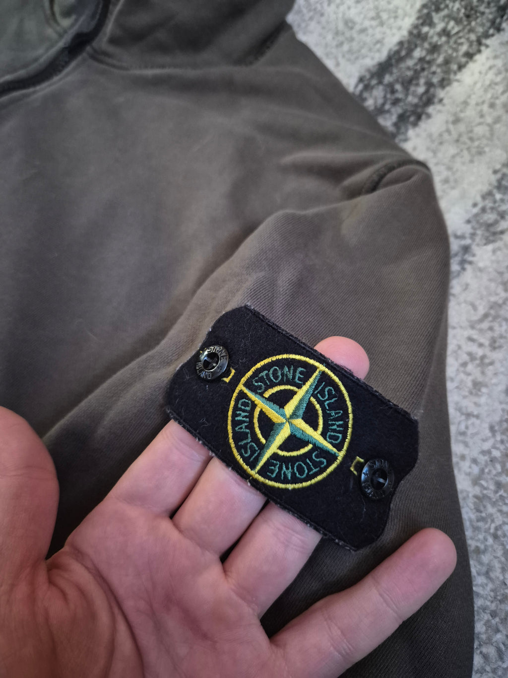 Stone Island Half Zip Khaki XL