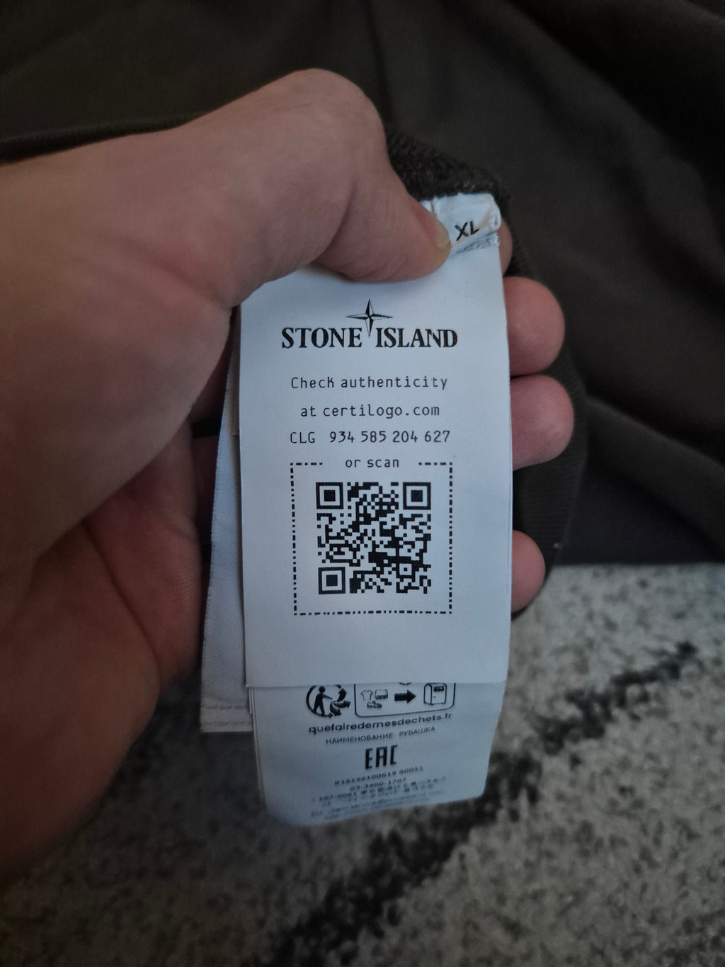 Stone Island Half Zip Khaki XL