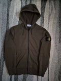 Stone Island Zip Hoodie Khaki S