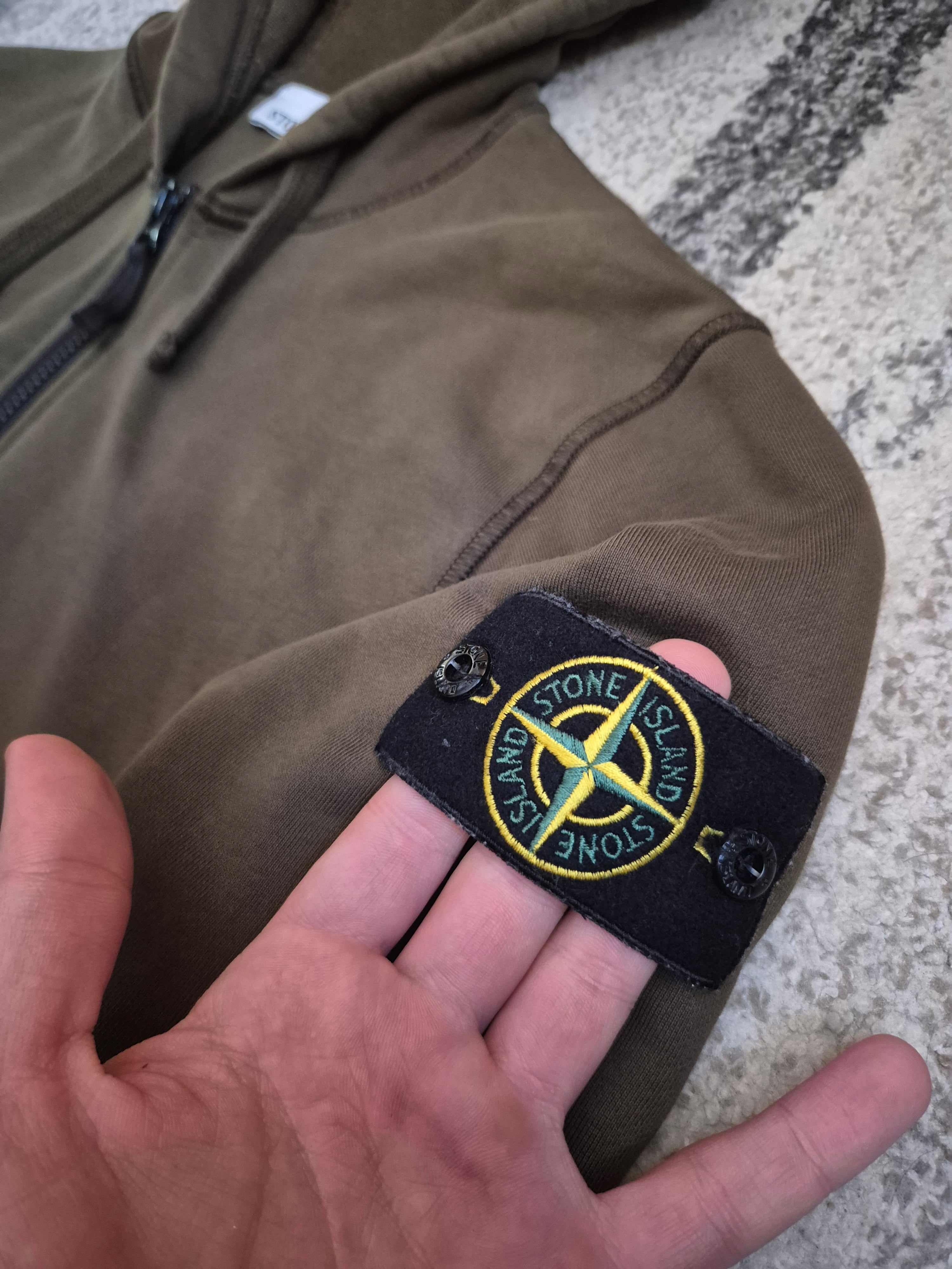 Stone Island Zip Hoodie Khaki S