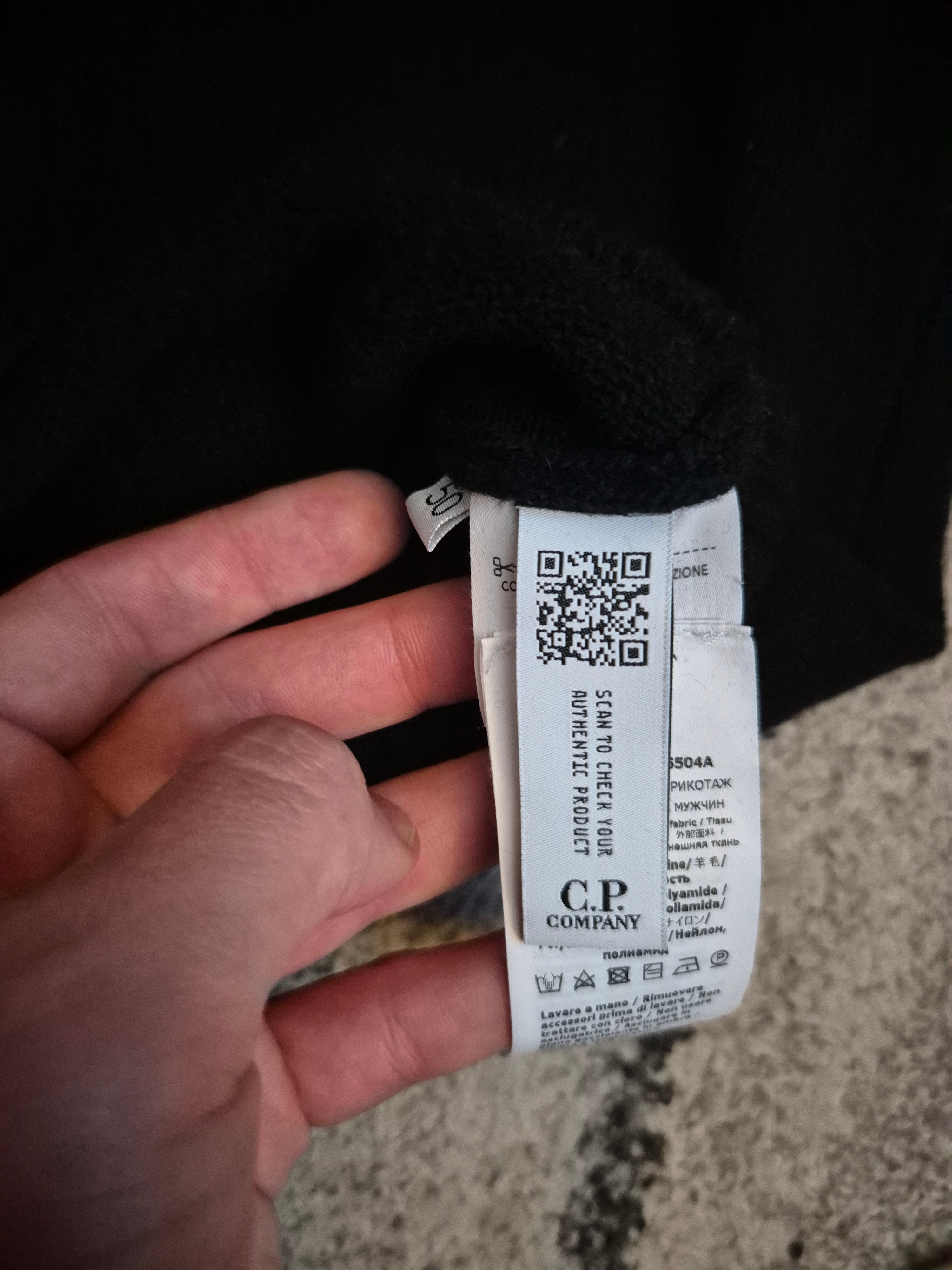 C.P. Company Lambswool Sweater Black L