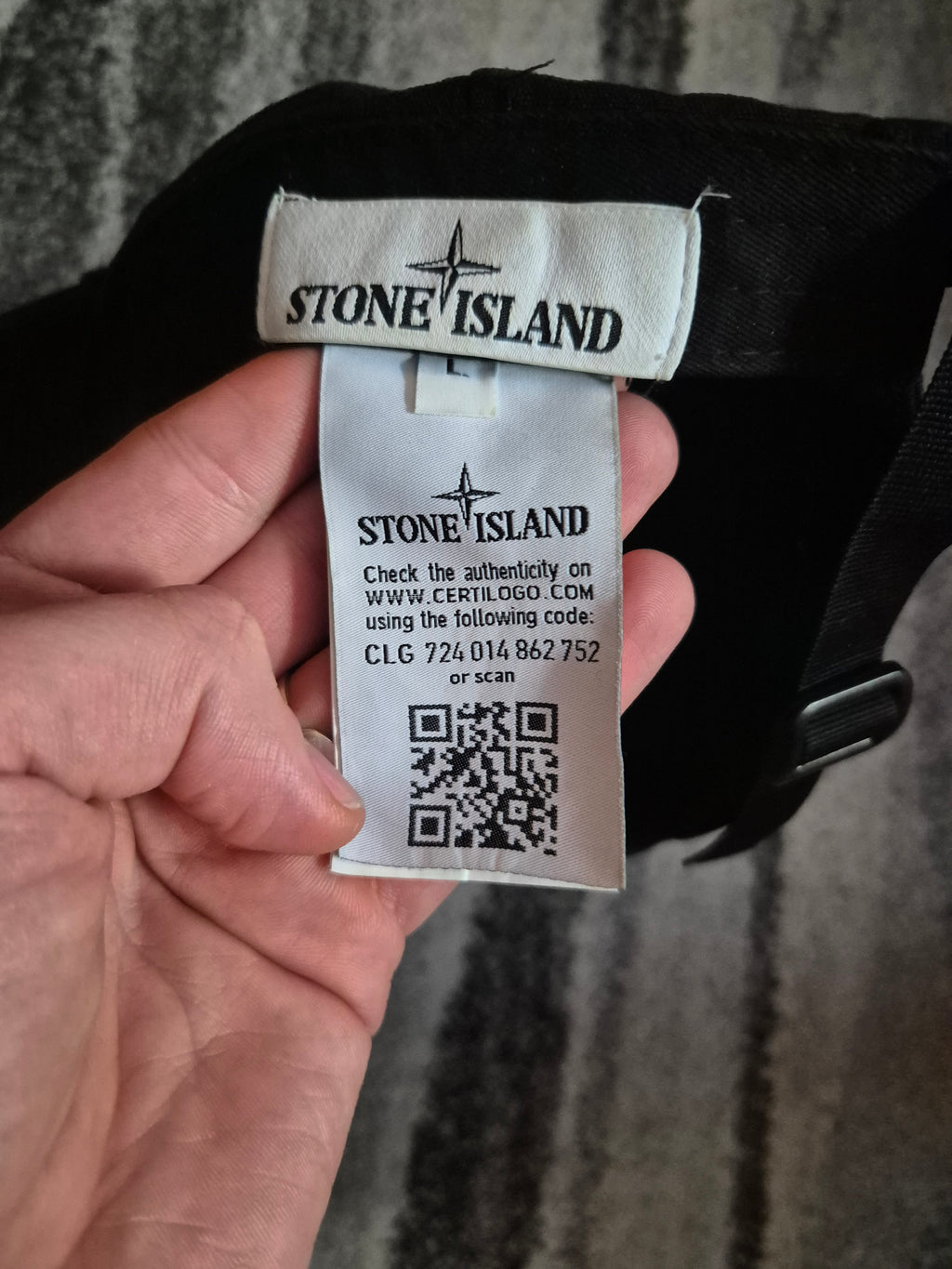 Stone Island Cap Black L