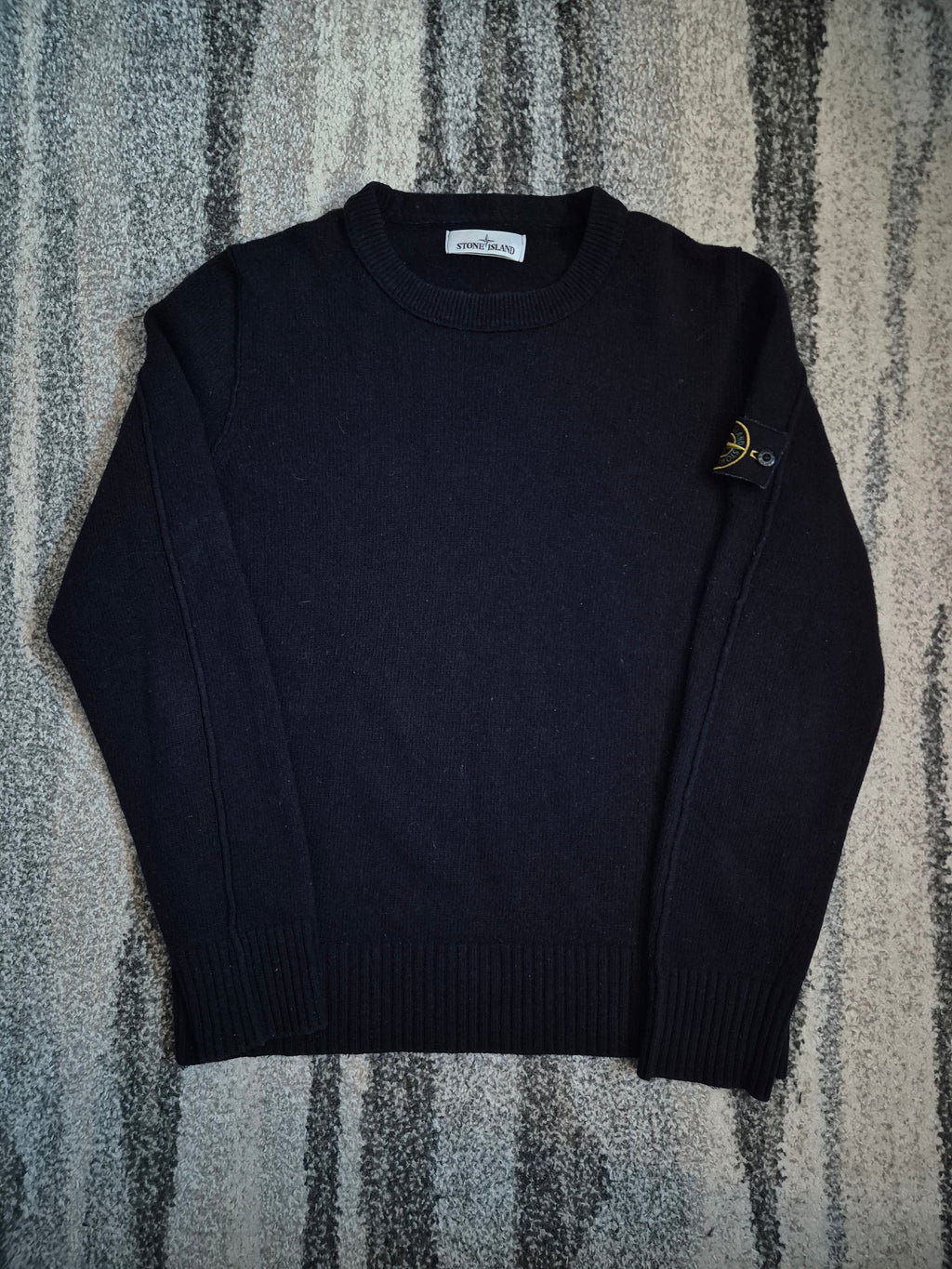 Stone Island Wool Sweater Dark Navy L
