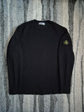 Stone Island Waffle Cotton Knit Sweater Black L