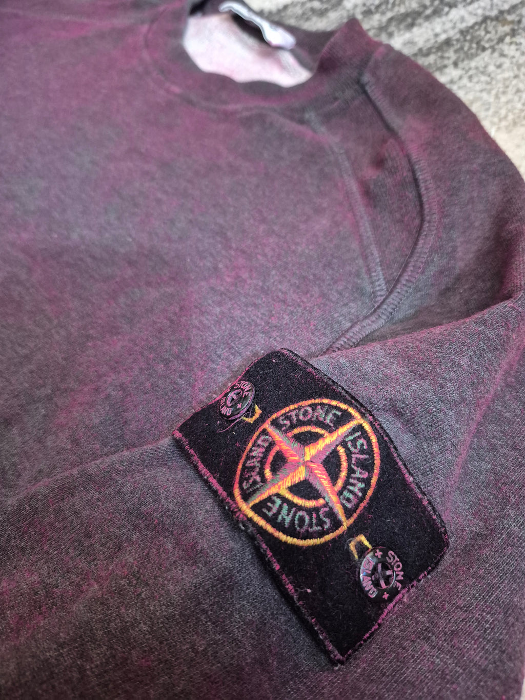 Stone Island Dust Treatment Crewneck Red M