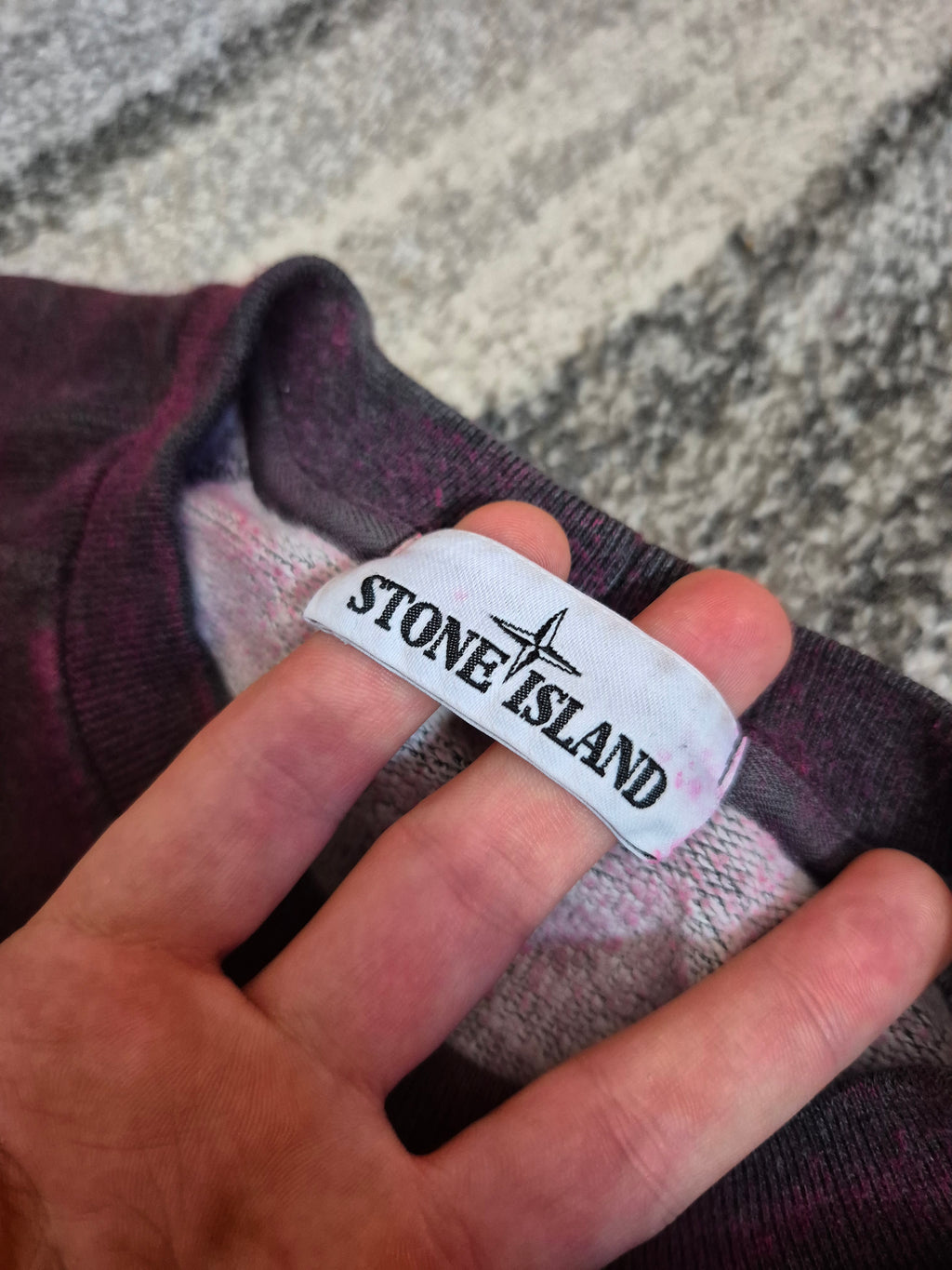 Stone Island Dust Treatment Crewneck Red M