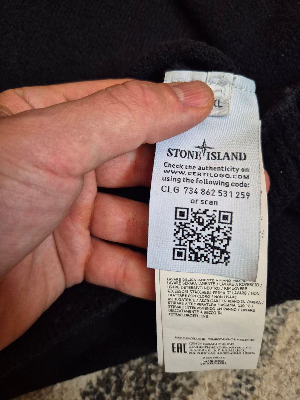 Stone Island Knit Crewneck Black XL