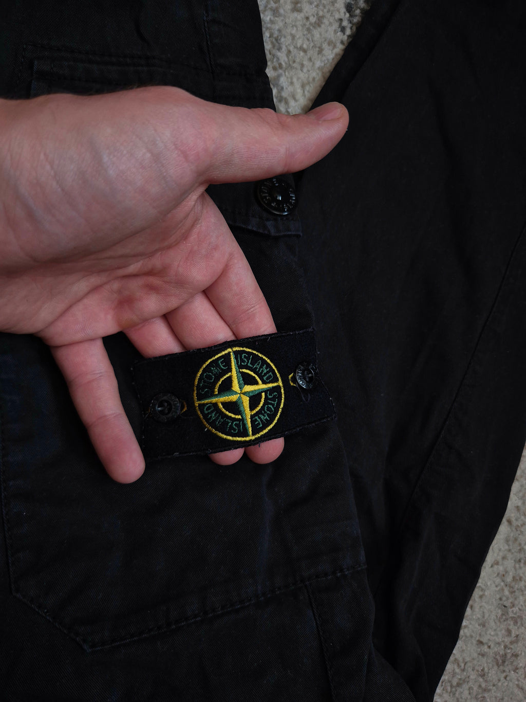 Stone Island Cargo Pants Black W33