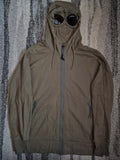 C.P. Company Goggle Zip Hoodie Khaki L