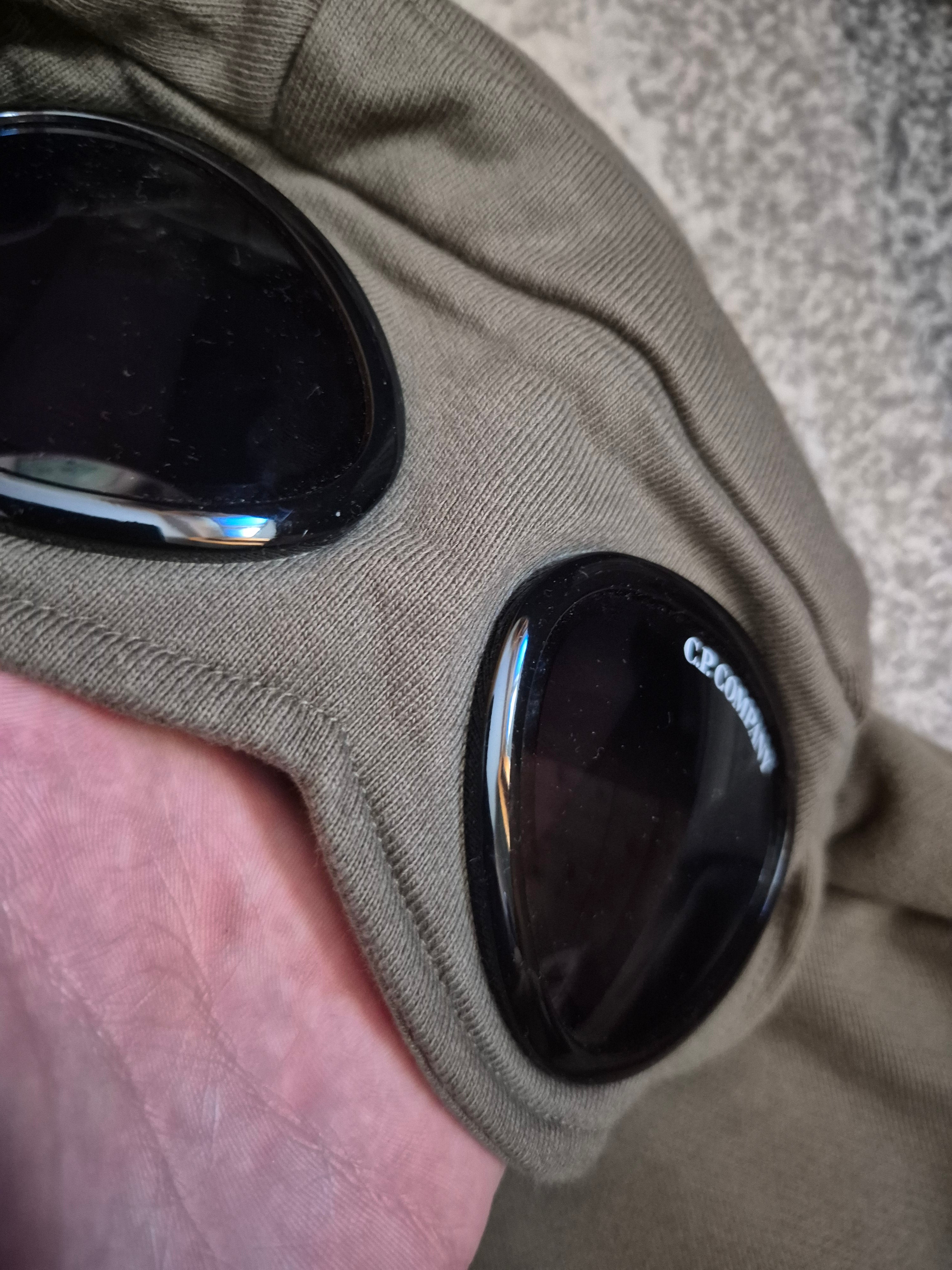 C.P. Company Goggle Zip Hoodie Khaki L