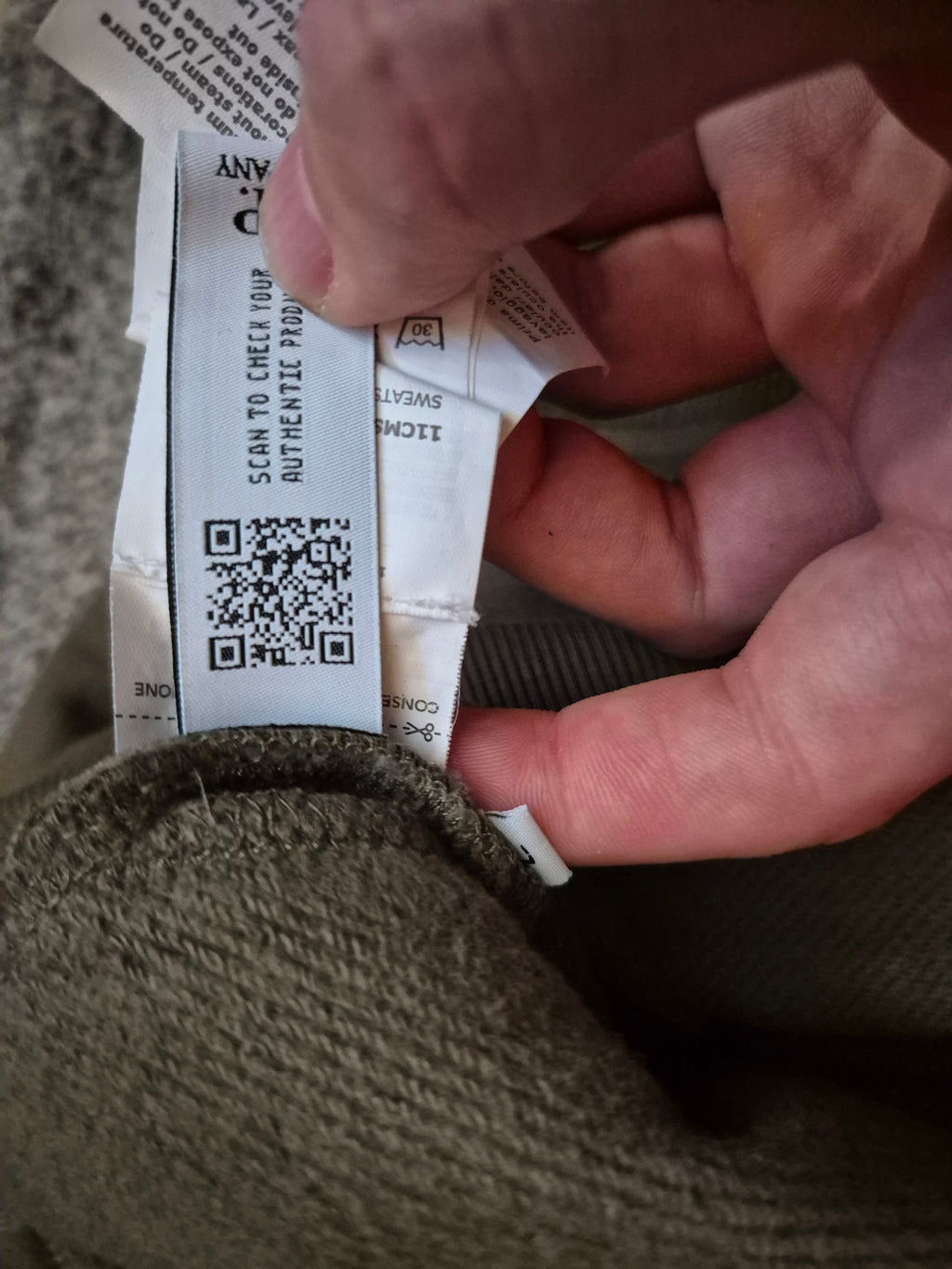 C.P. Company Goggle Zip Hoodie Khaki L