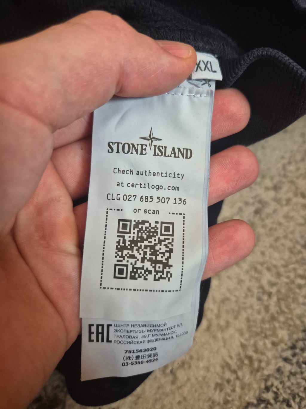 Stone Island Crewneck Navy XXL