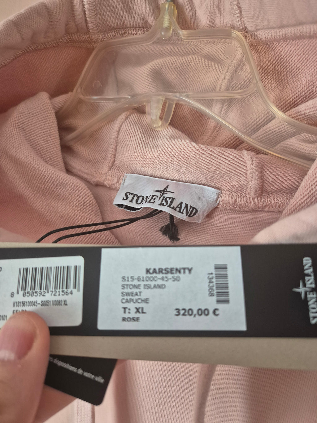 Stone Island Hoodie Pink XL