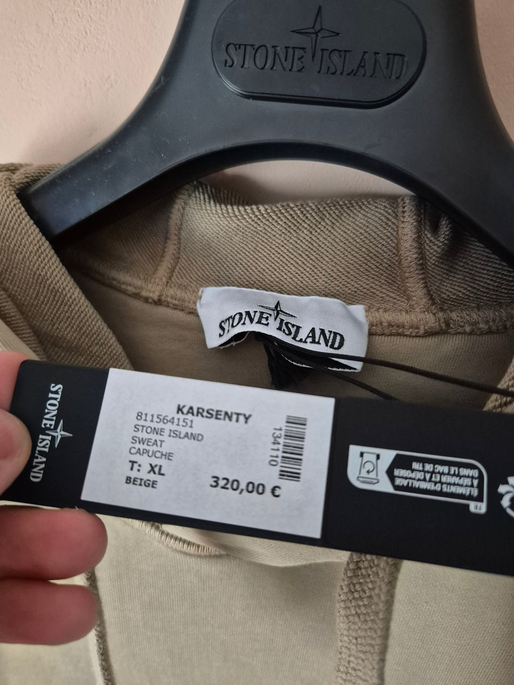 Stone Island Hoodie Beige XL