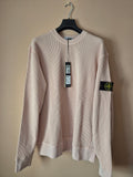 Stone Island Organic Cotton Waffle Fleece Sweatshirt Plaster Pink XL