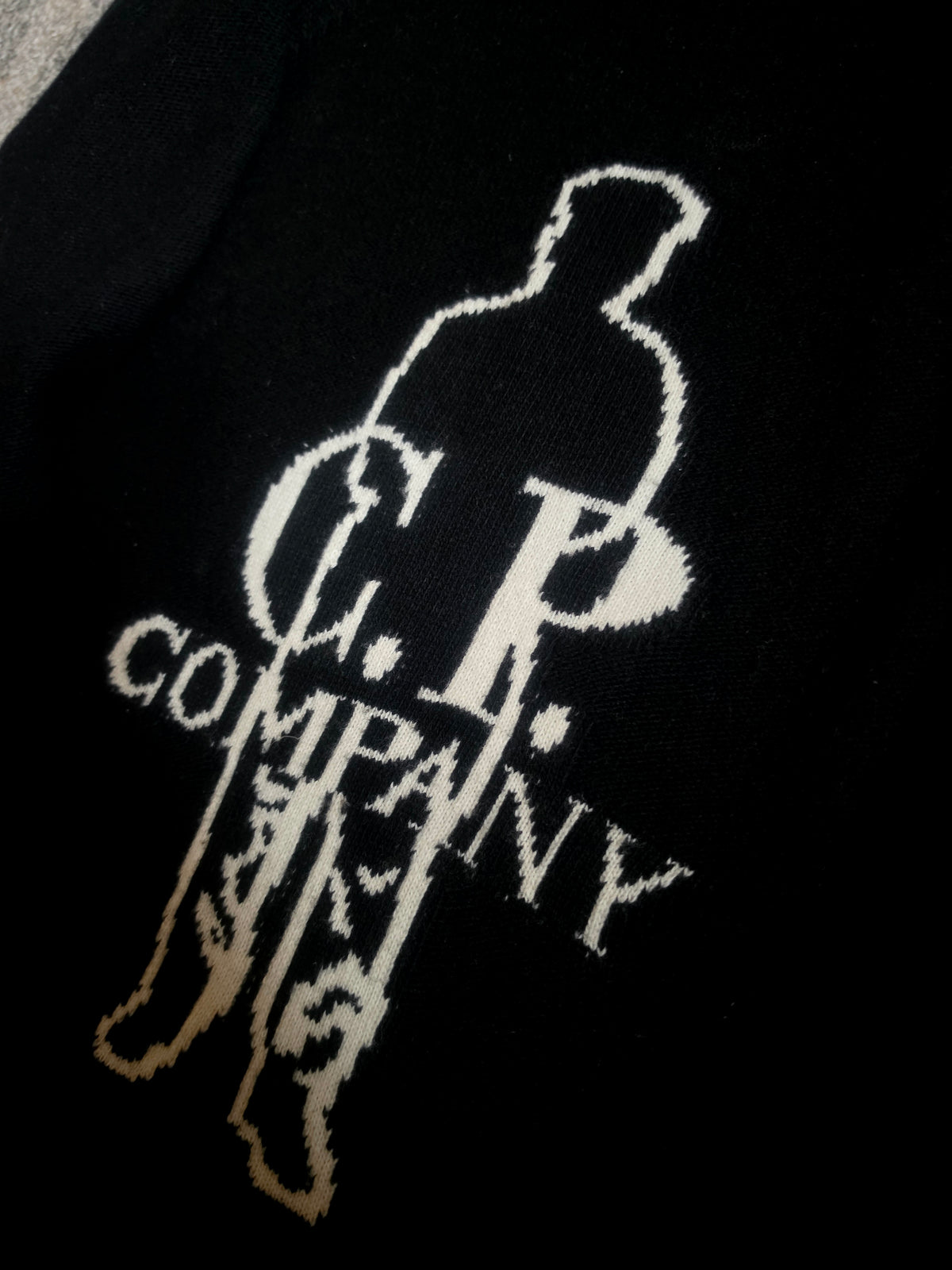 C.P. Company Jacquard Wool Knit Sweater – 13CMKN331A 005504J – Black – M