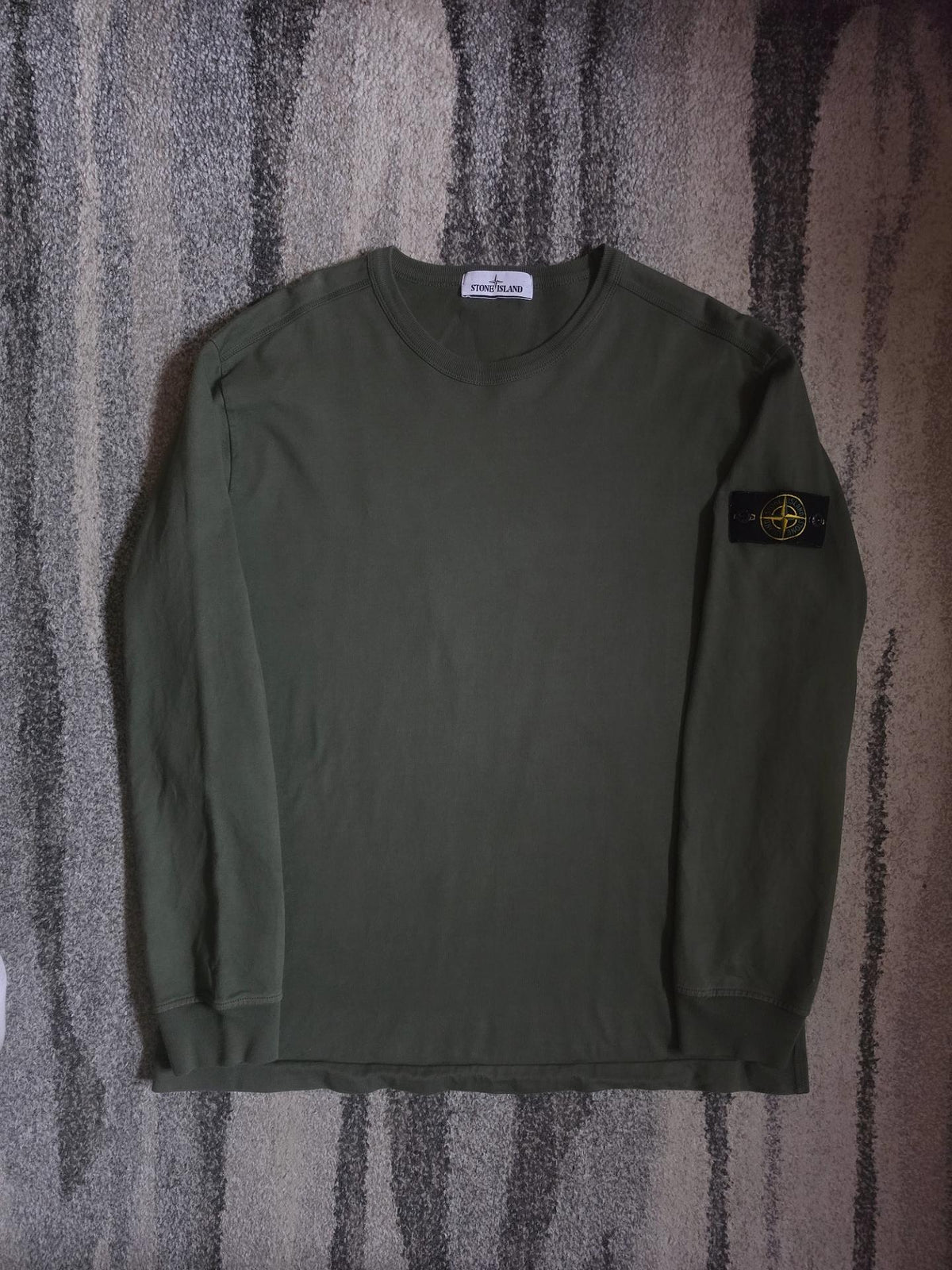 Stone Island Lightweight Cotton Crewneck Sweatshirt – 751564450 V0055 – Sage Green – XL