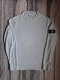 Stone Island 40th Anniversary Bouclé Mock Neck Knit Sweater – 7715570QA V0061 – Light Grey – XL