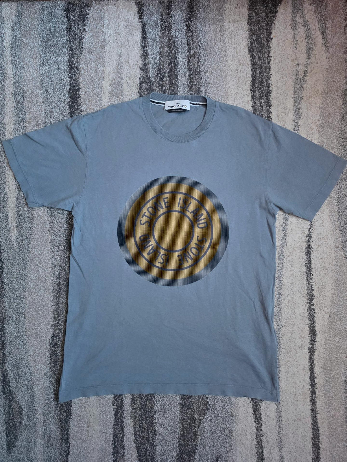 Stone Island 3D Rubber Logo Cotton T-Shirt – 75152NS89 V0046 – Blue – L