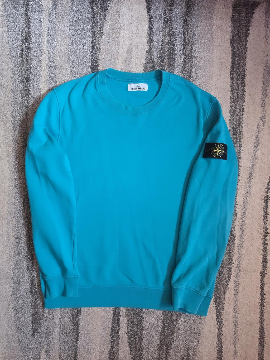 Stone Island Garment Dyed Sweatshirt – 721563051 V0042 – Turquoise – XL
