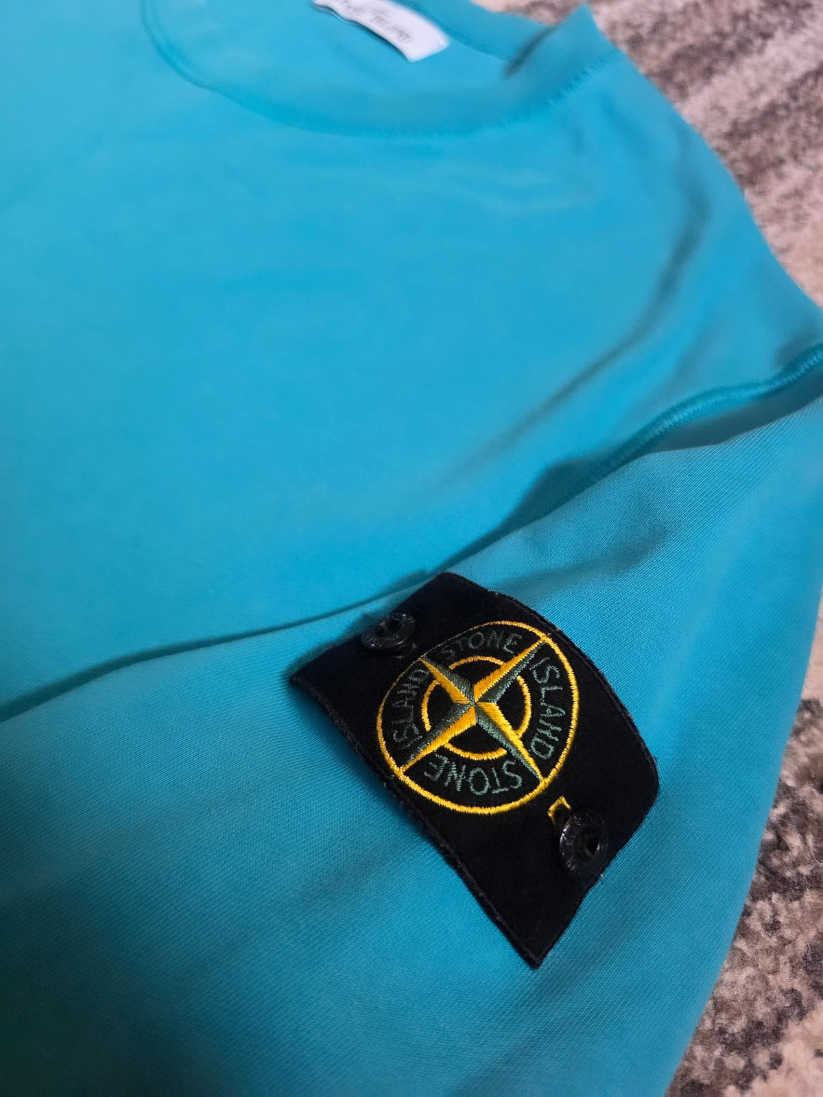 Stone Island Garment Dyed Sweatshirt – 721563051 V0042 – Turquoise – XL