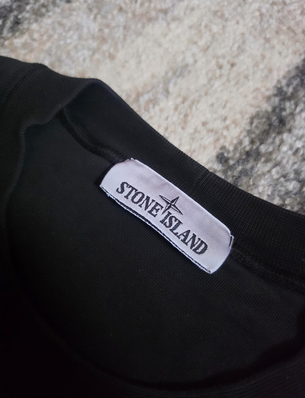 Stone Island Sweatshirt aus stückgefärbter Baumwolle mit Rundhalsausschnitt – 791563051 A0029 – Schwarz – L