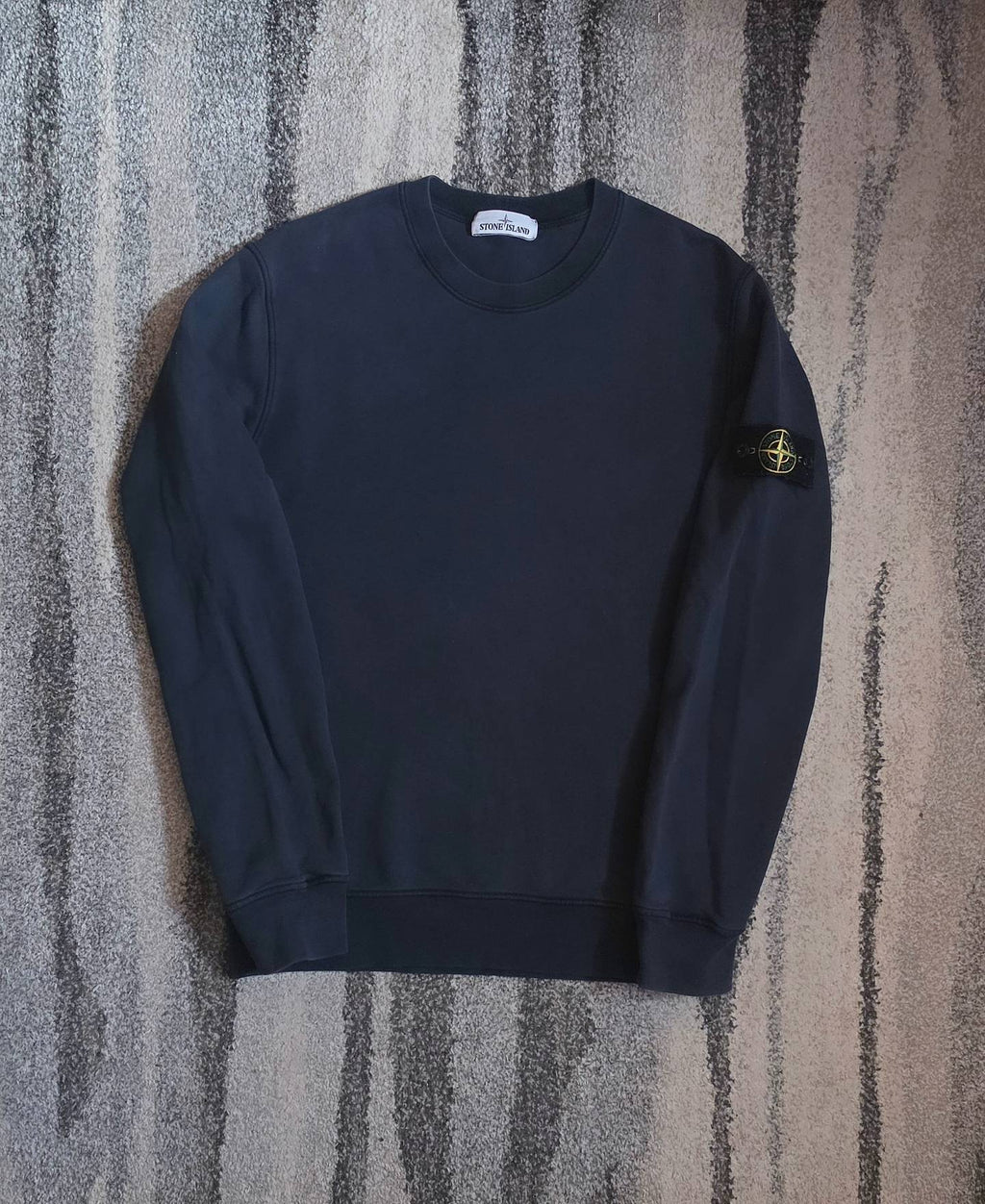 Stone Island Garment Dyed Sweatshirt – 741563051 V0020 – Navy Blue – L