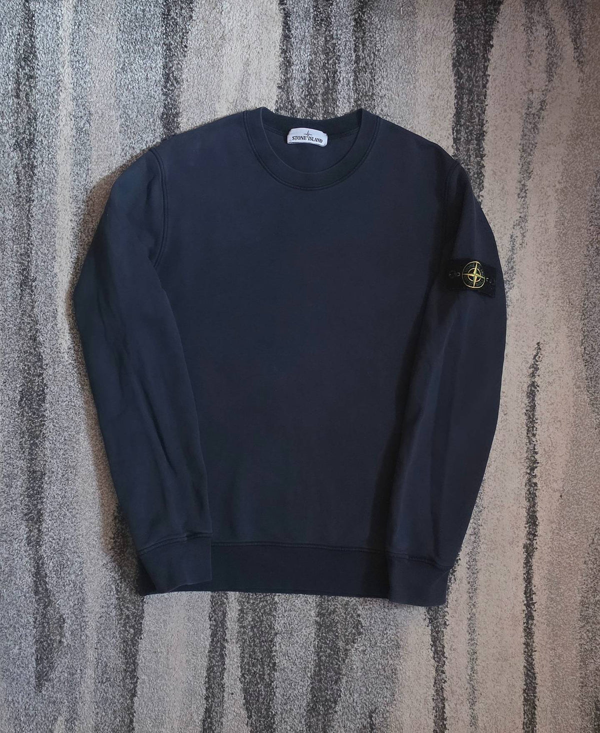 Stone Island Garment Dyed Sweatshirt – 741563051 V0020 – Navy Blue – L