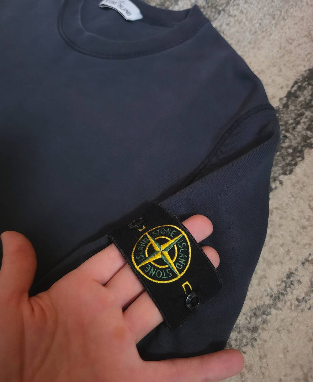 Stone Island Garment Dyed Sweatshirt – 741563051 V0020 – Navy Blue – L