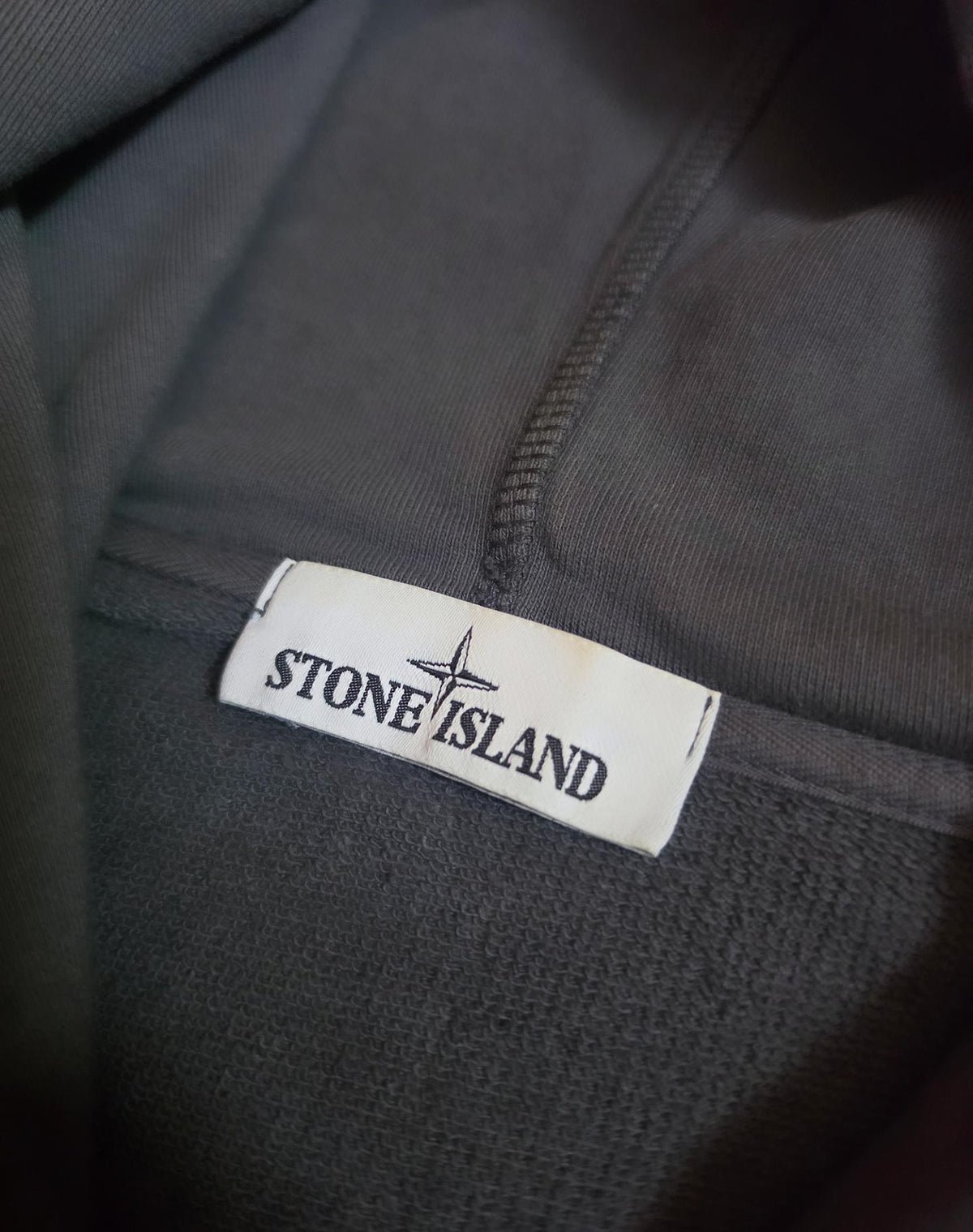 Stone Island Garment Dyed Full Zip Hoodie – 681560240 – Slate Grey – XL