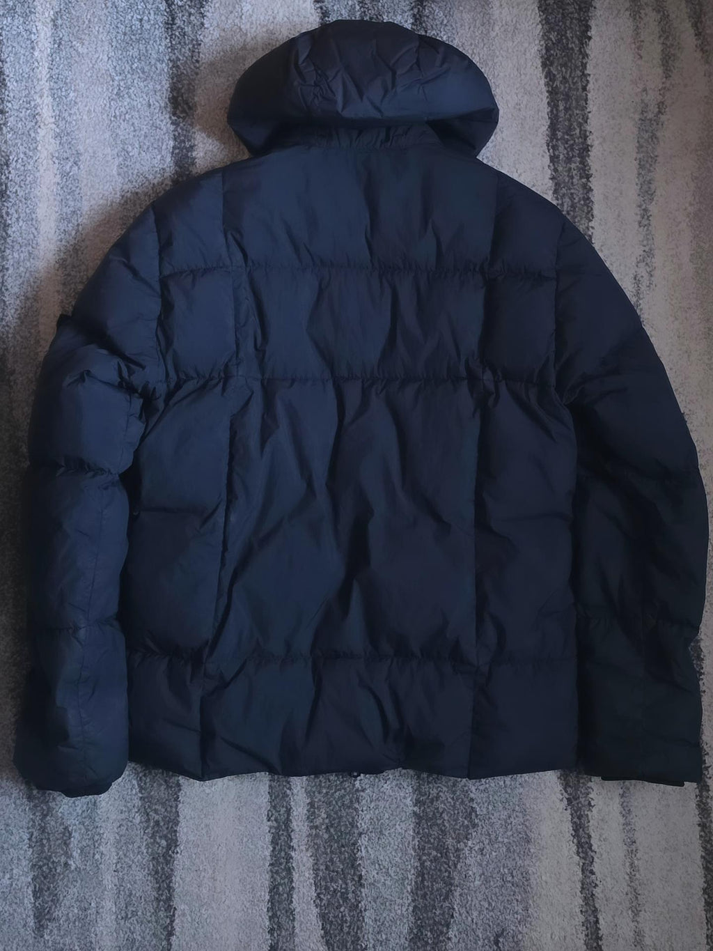 Stone Island Crinkle Reps NY Down Hooded Jacket – 691541223 V0020 – Blue – M