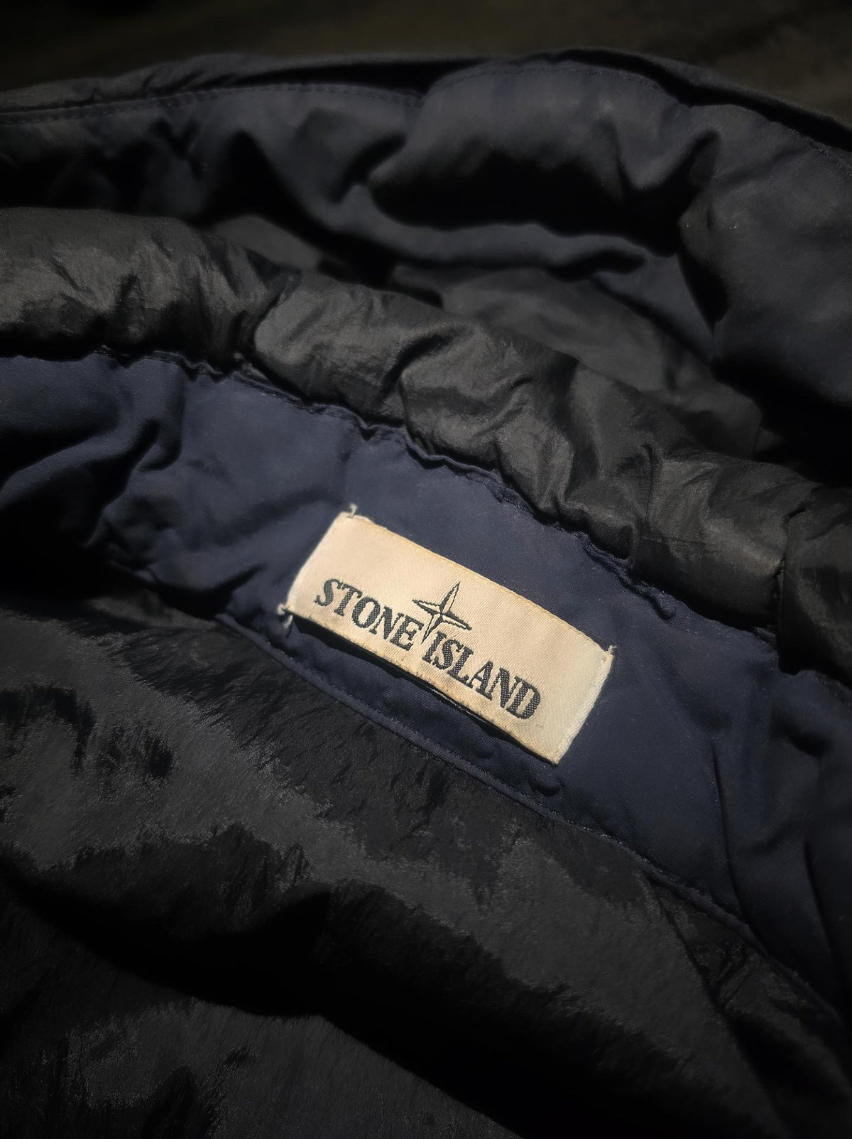 Stone Island Crinkle Reps NY Down Hooded Jacket – 691541223 V0020 – Blue – M