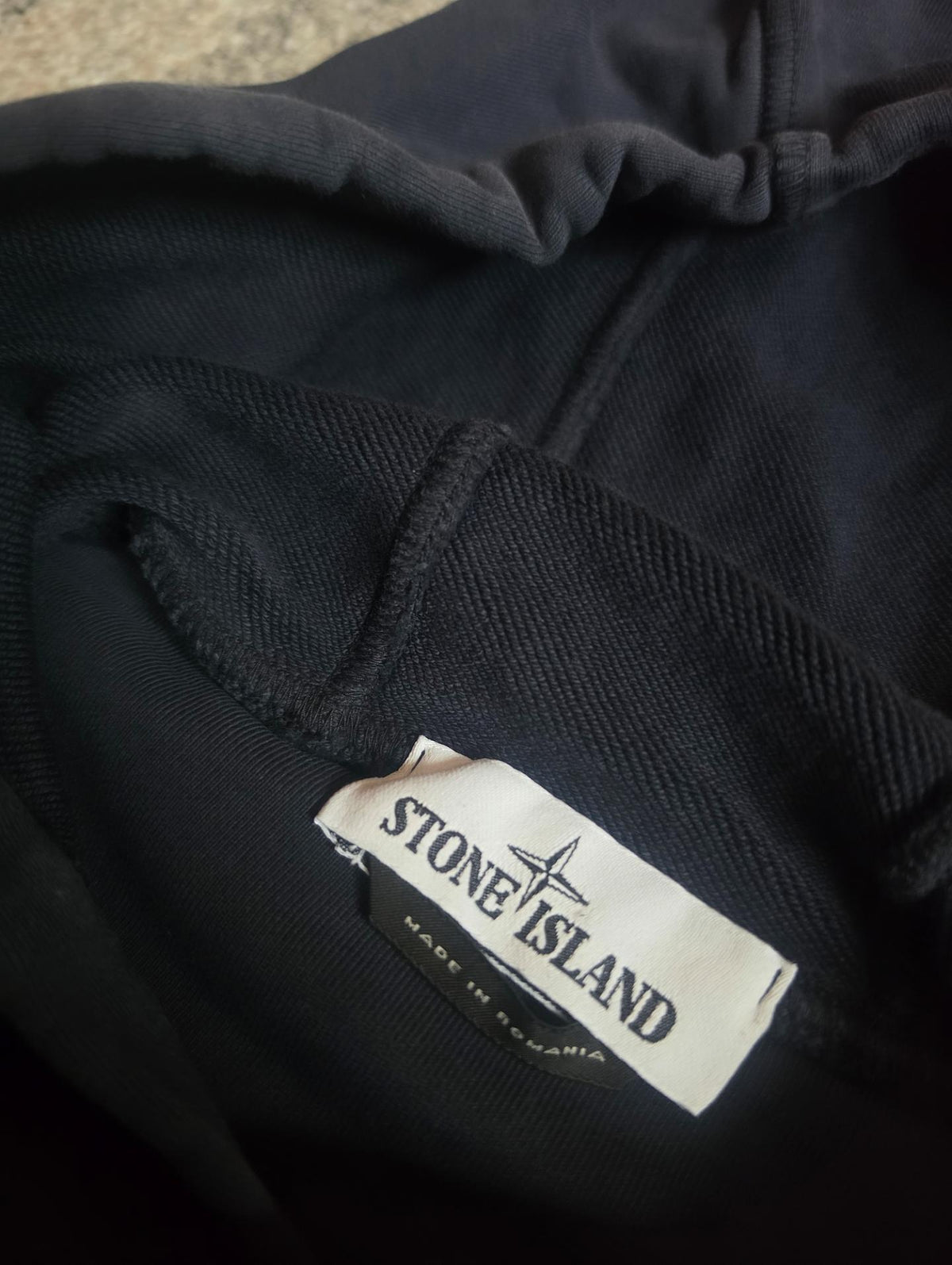 Stone Island Garment Dyed Popover Hoodie – 761564151 V0020 – Navy – M