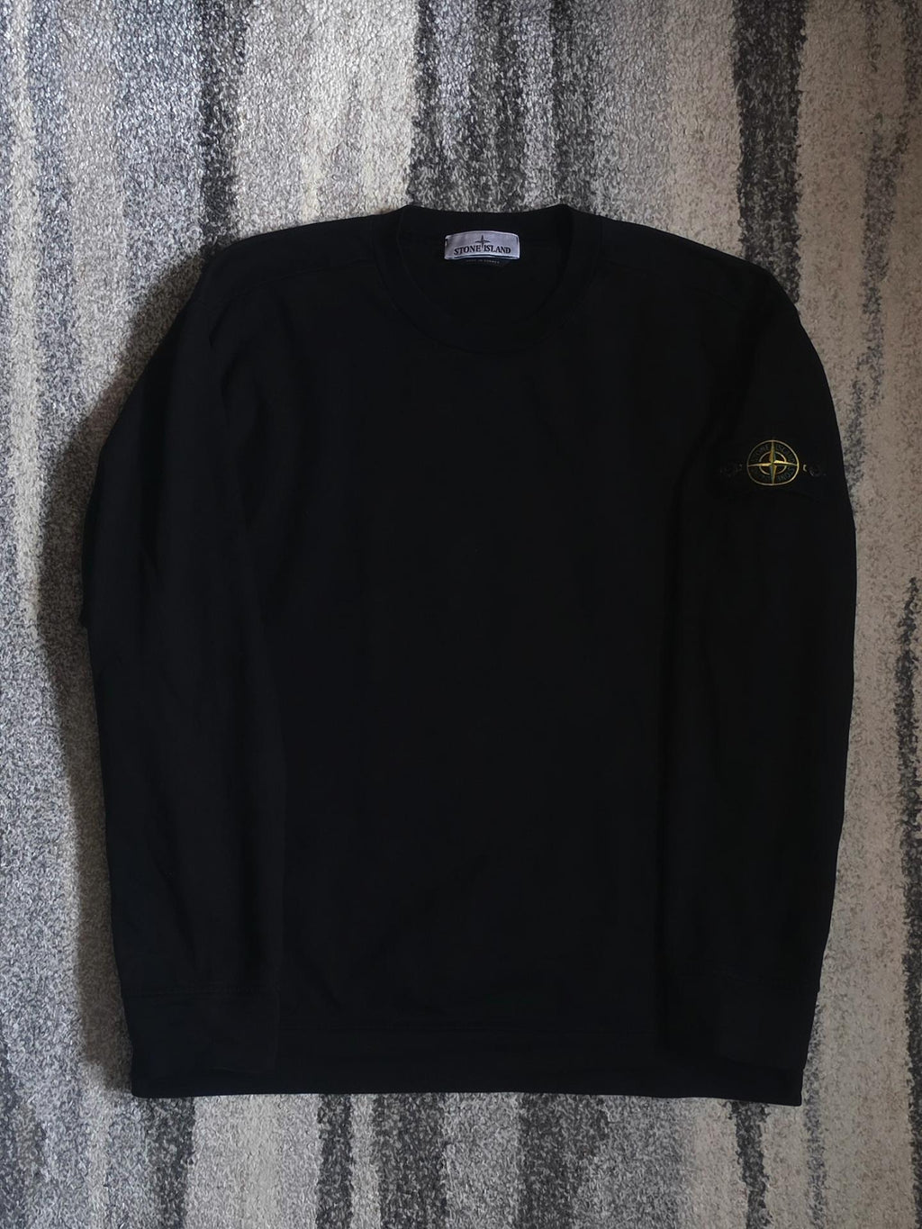 Stone Island Garment Dyed Heavy Cotton Crewneck – 101563750 – Black – L