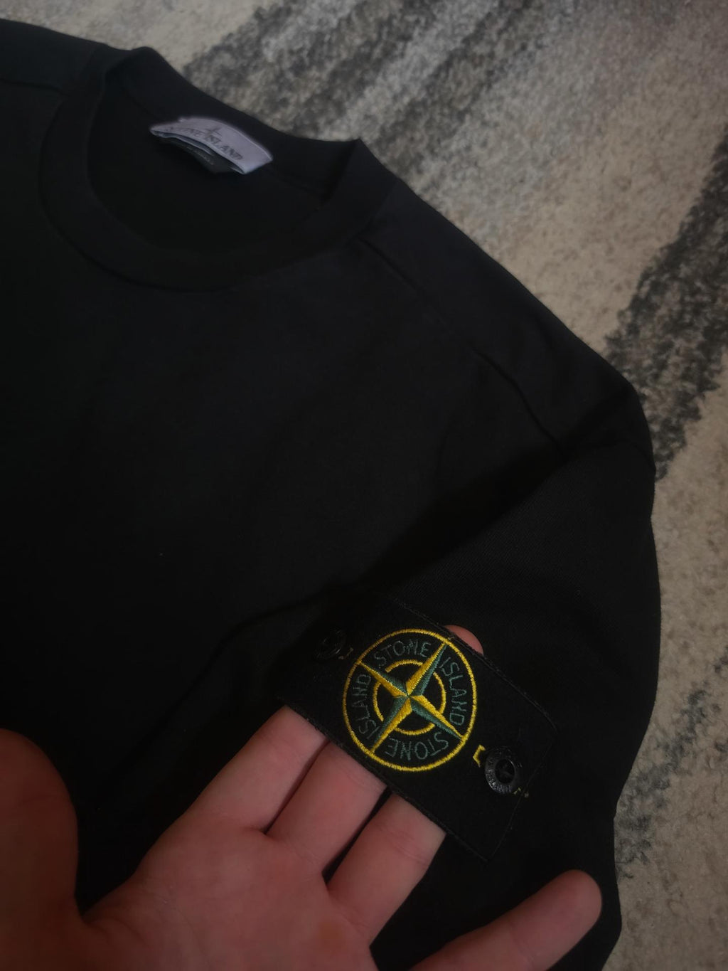 Stone Island Garment Dyed Heavy Cotton Crewneck – 101563750 – Black – L