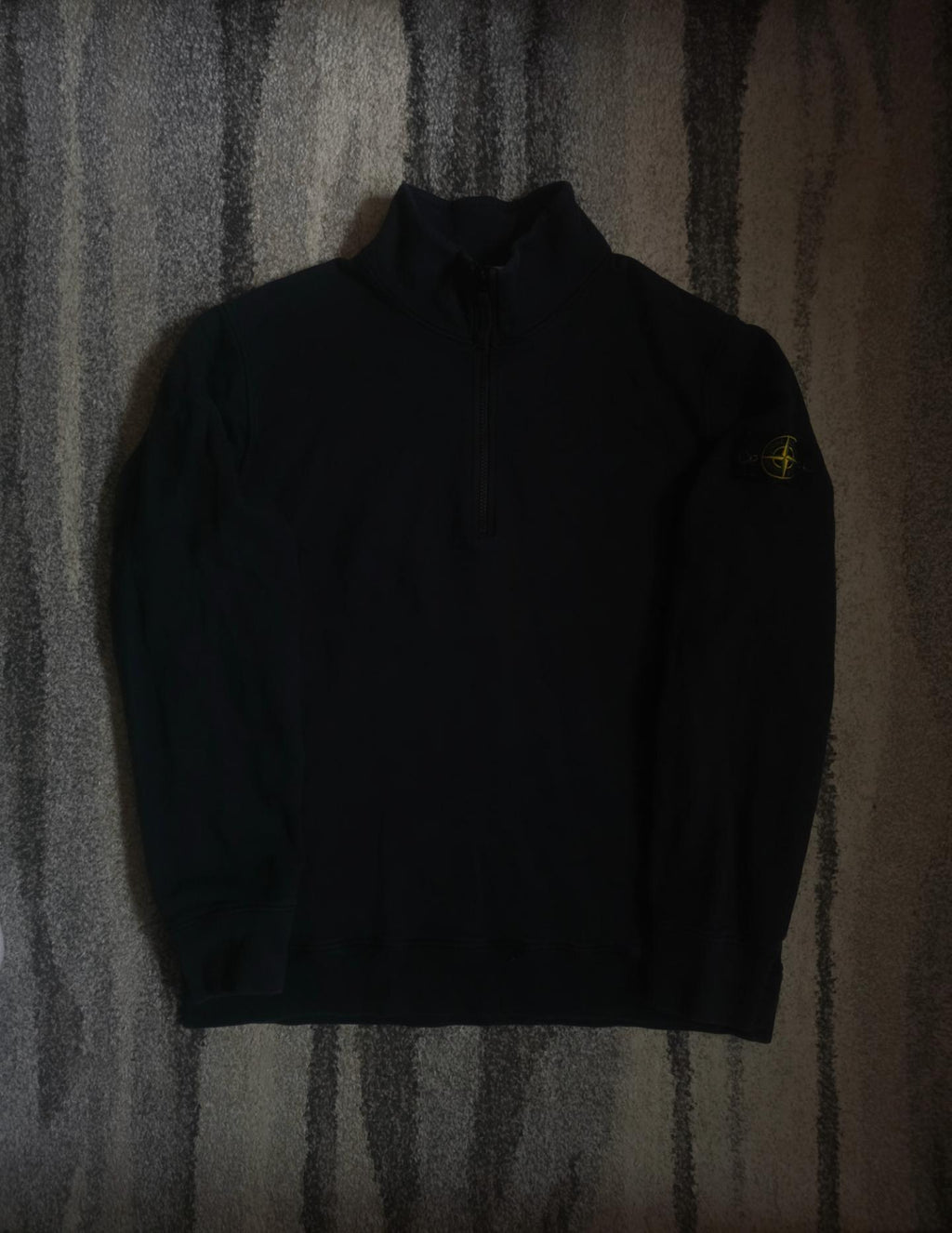 Stone Island Half Zip Sweatshirt – 751561920 – Black – XL