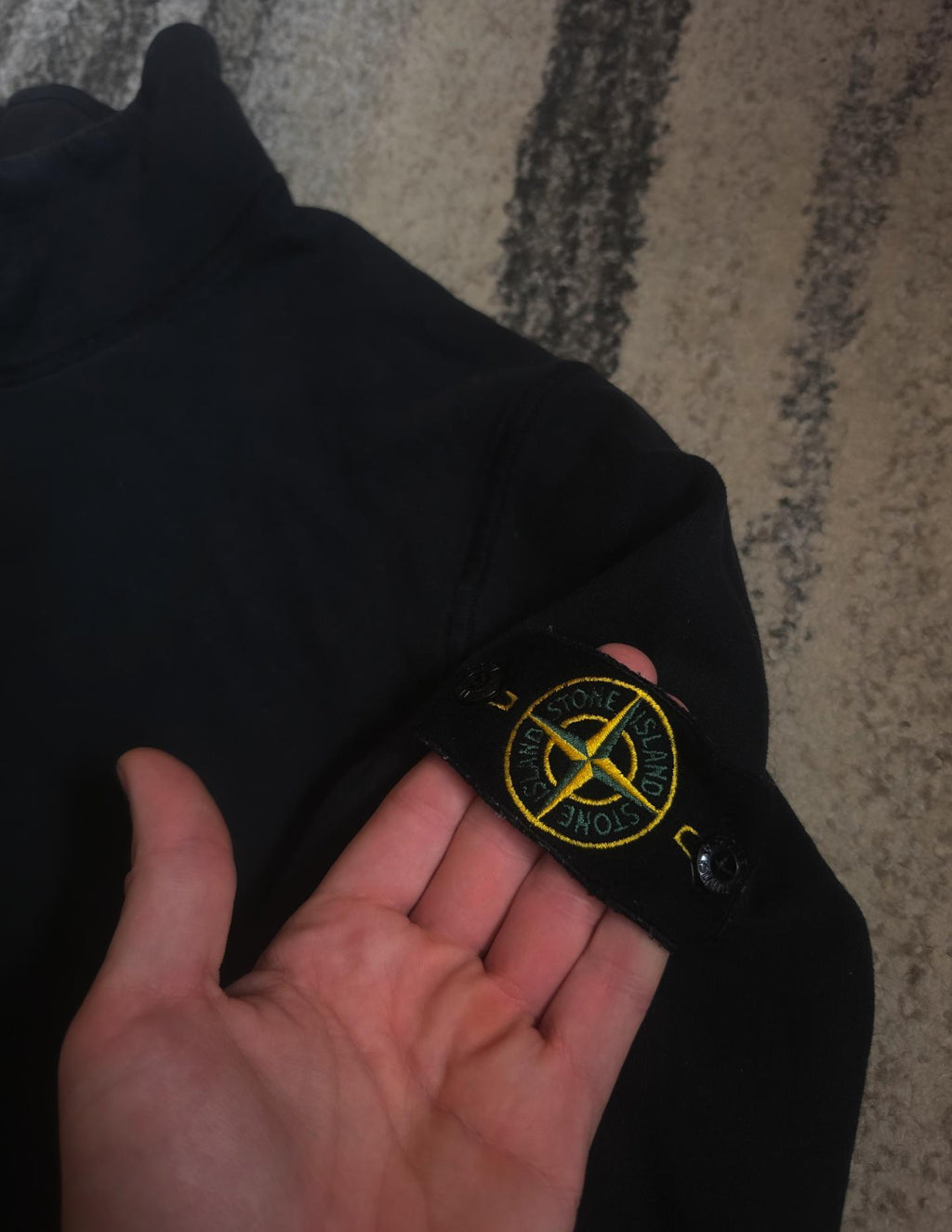 Stone Island Half Zip Sweatshirt – 751561920 – Black – XL