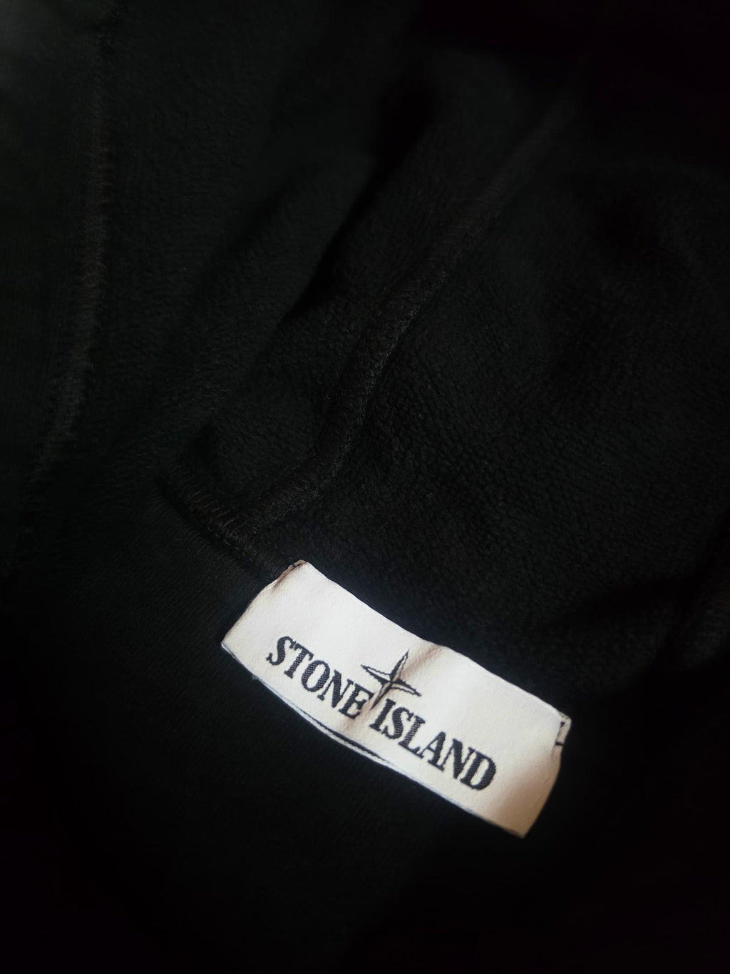 Stone Island Garment Dyed Full Zip Hoodie – 751564220 – Black – M